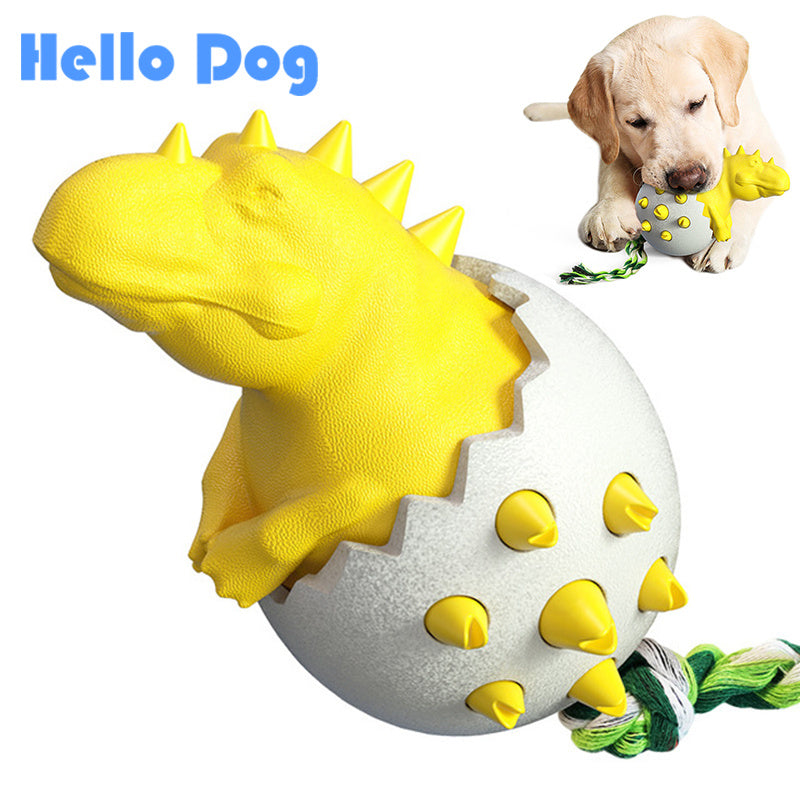 Dinosaur Egg Dog Toothbrush Toy