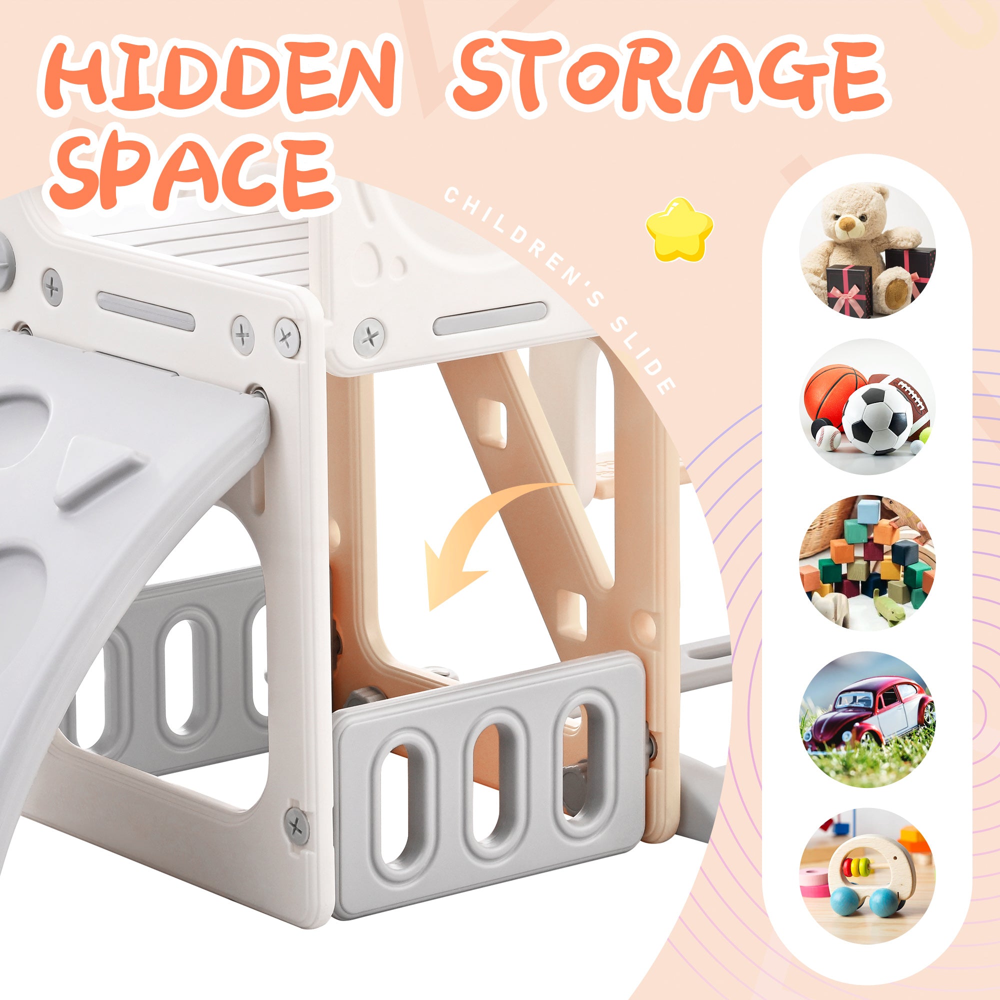 5-in-1 Toddler Playground with Slide