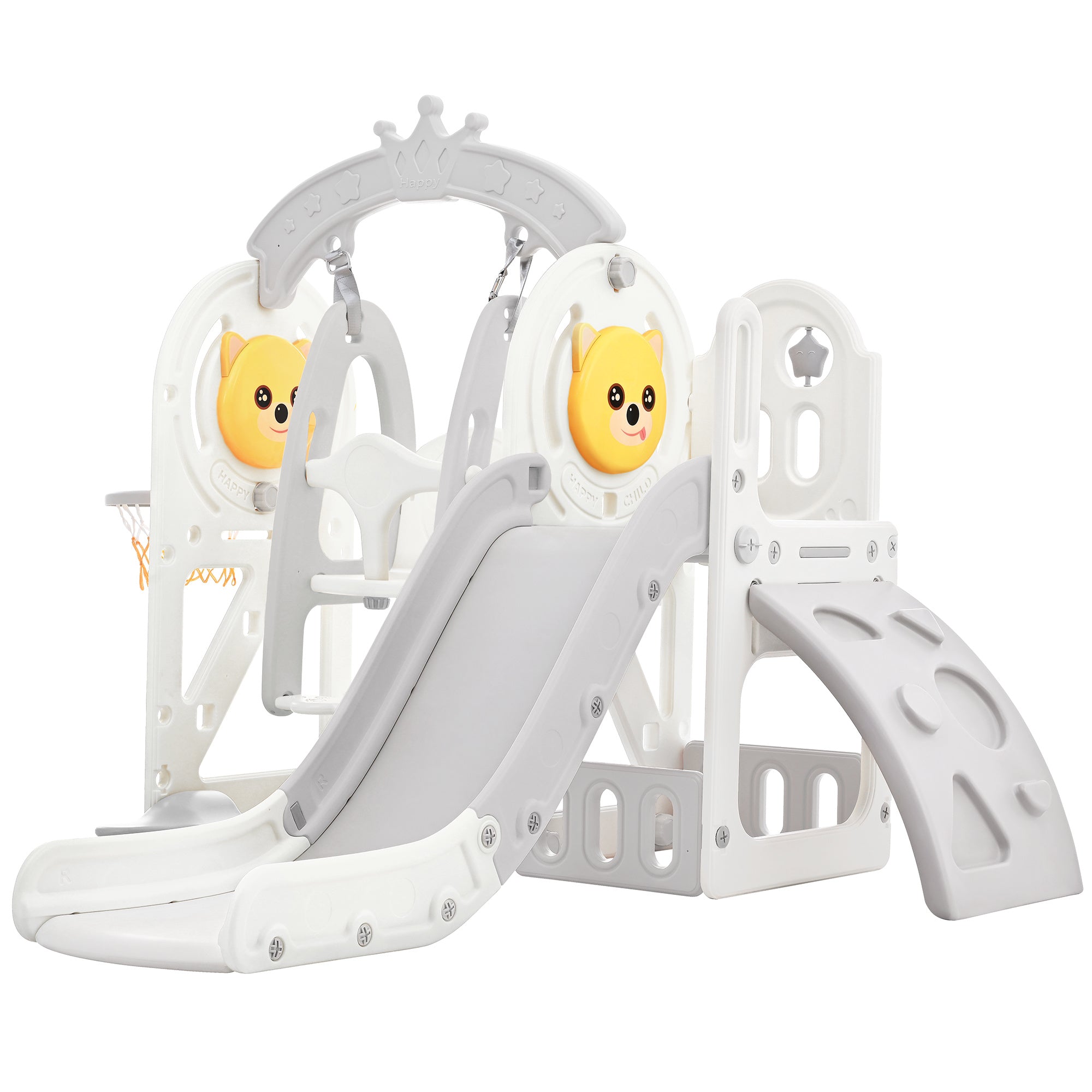 5-in-1 Toddler Playground: Slide, Swing
