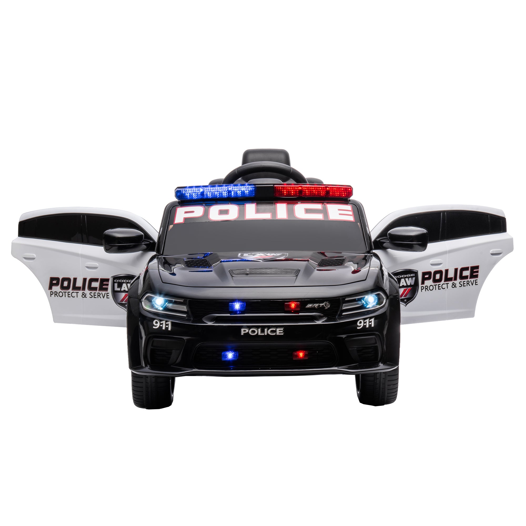 Dodge Charger 12V Kids Ride-On Police Car with Remote Control