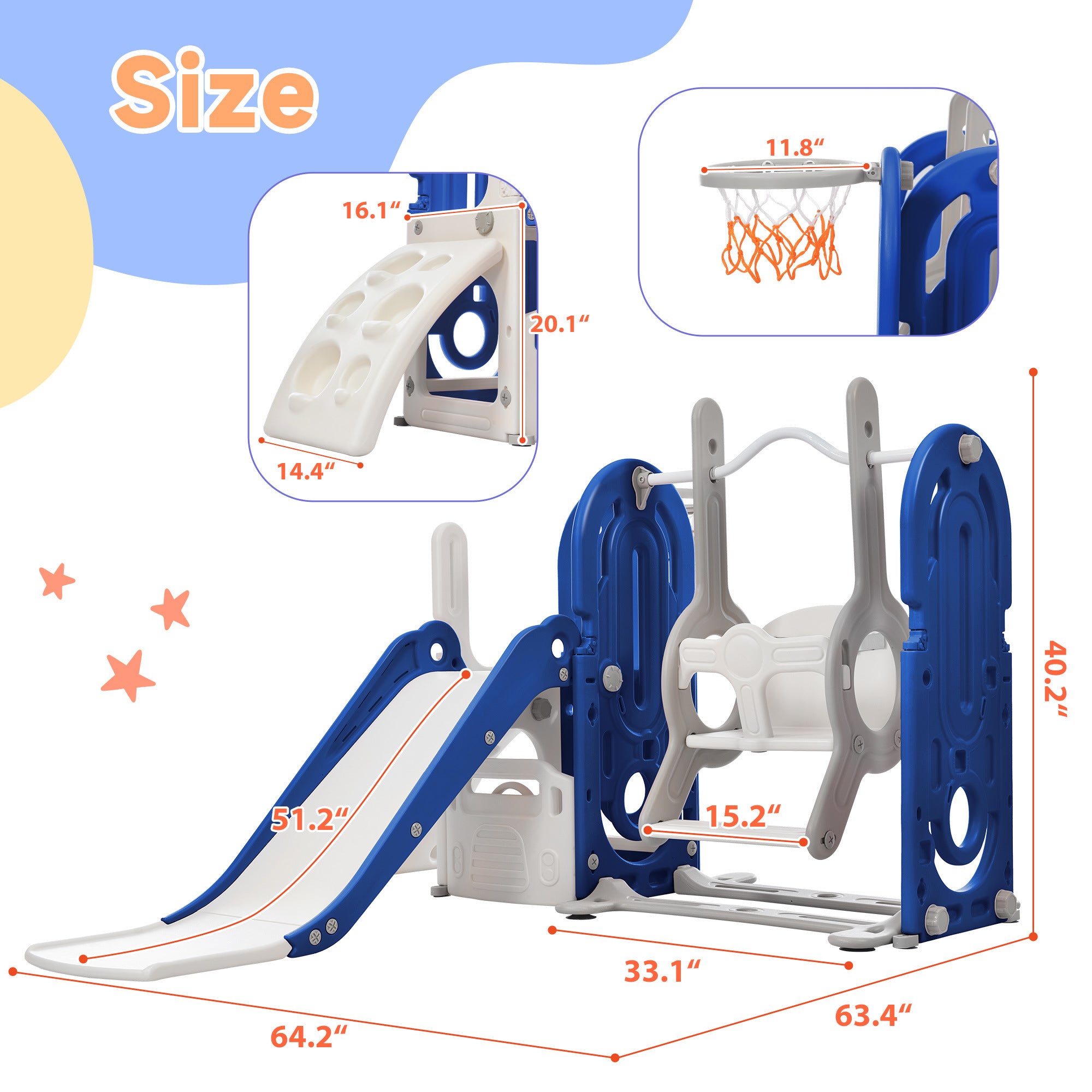 5-in-1 Toddler Playground