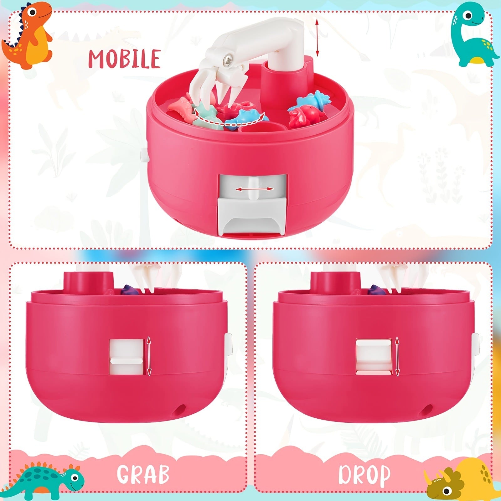 Mini Dinosaur Claw Game for Kids