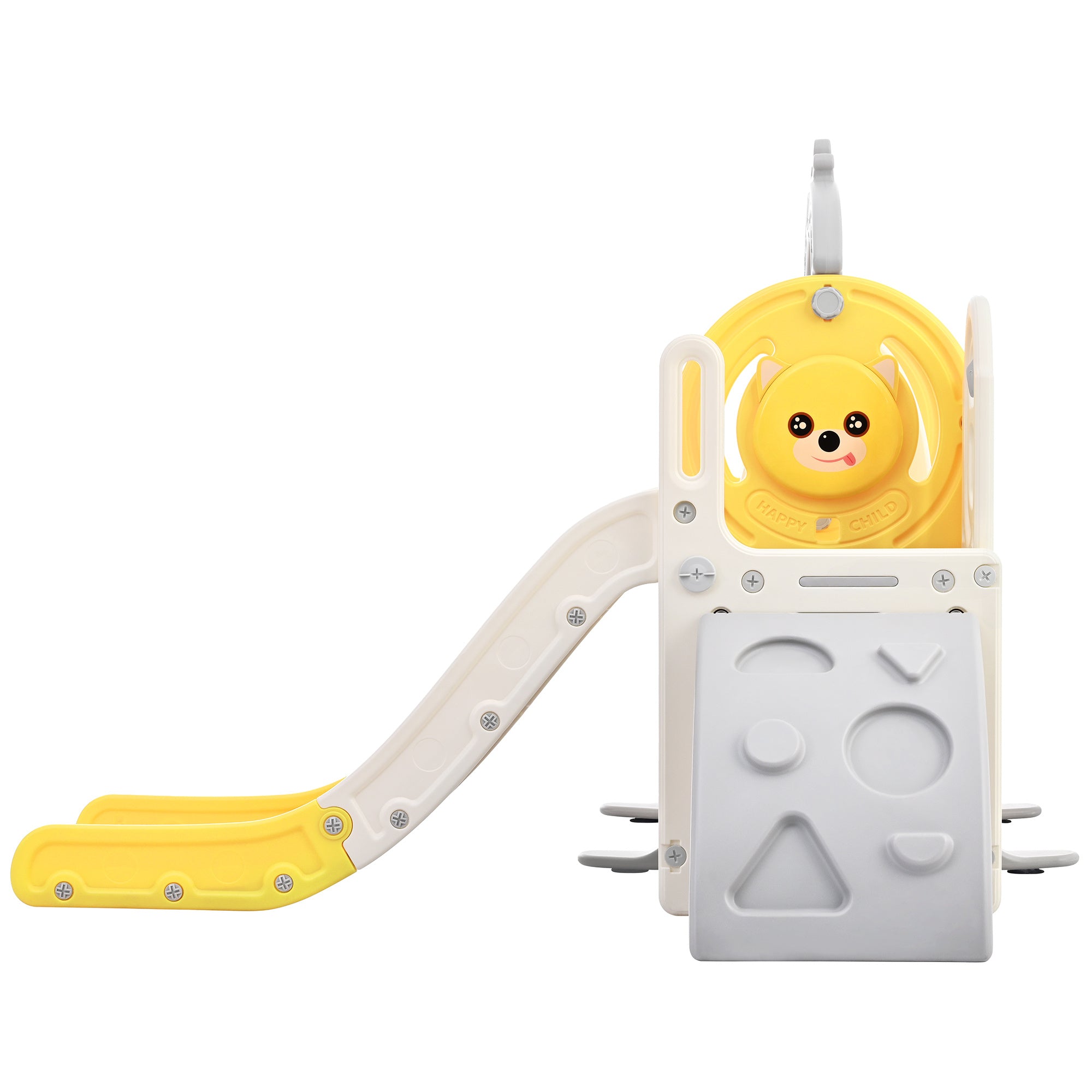 5-in-1 Toddler Playground Set (Yellow)