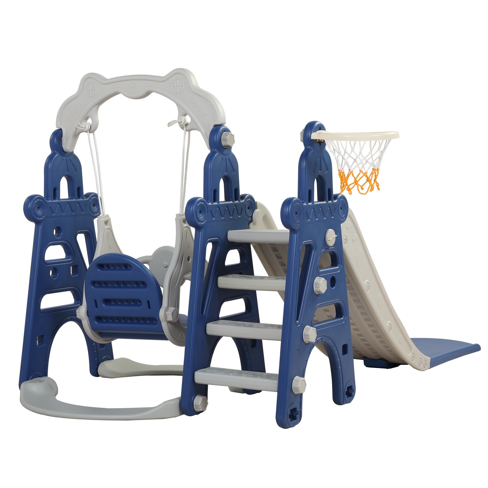 3-in-1 Children's Slide Swing Set