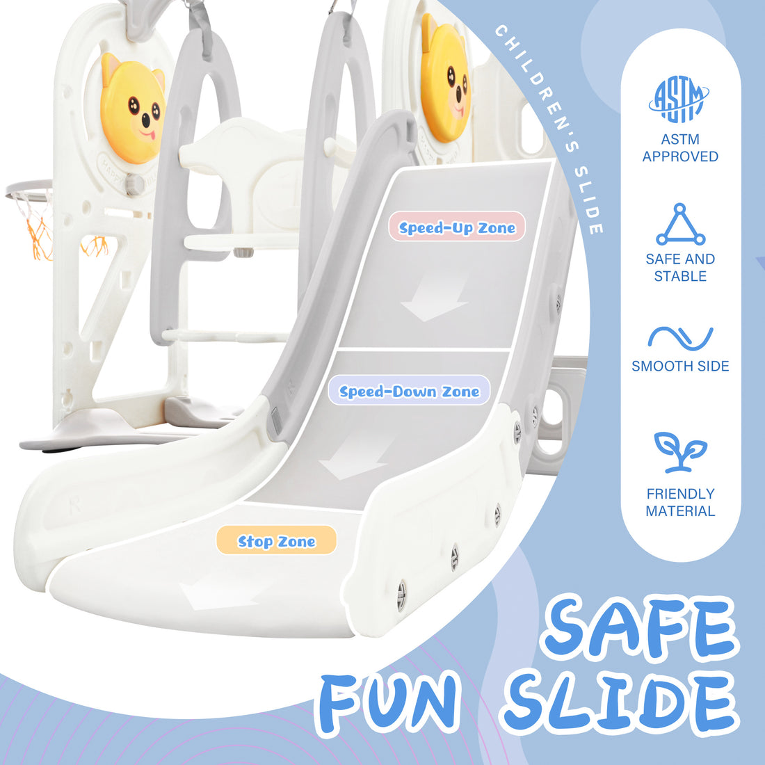 5-in-1 Toddler Playground with Slide