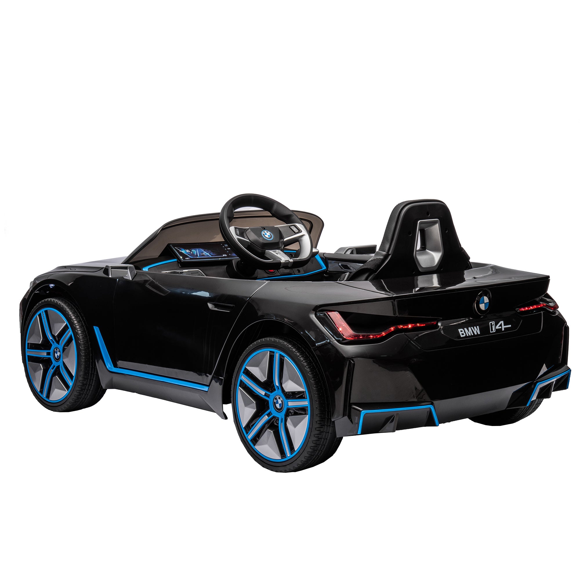 BMW I4 12V Kids Ride-On Car with Remote Control (black)
