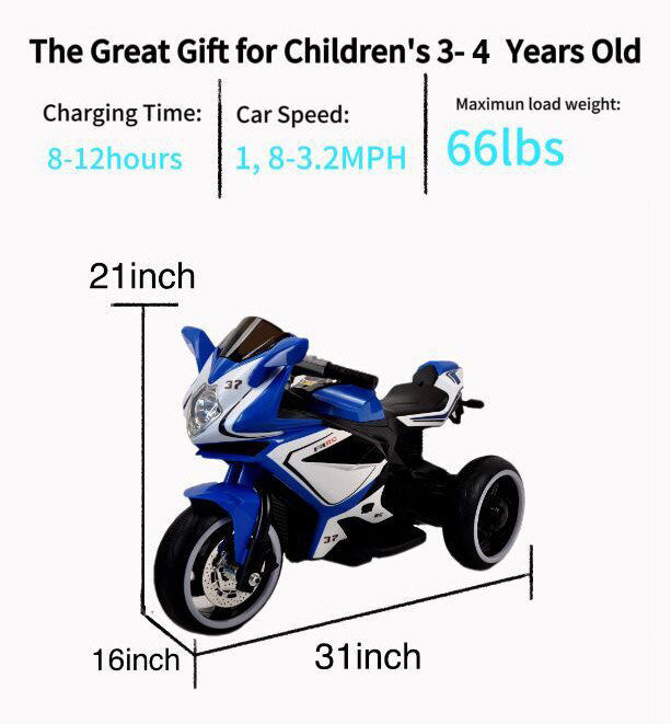 Tamco 6V Kids Electric Motorcycle for 3-4-Year-Old Boys