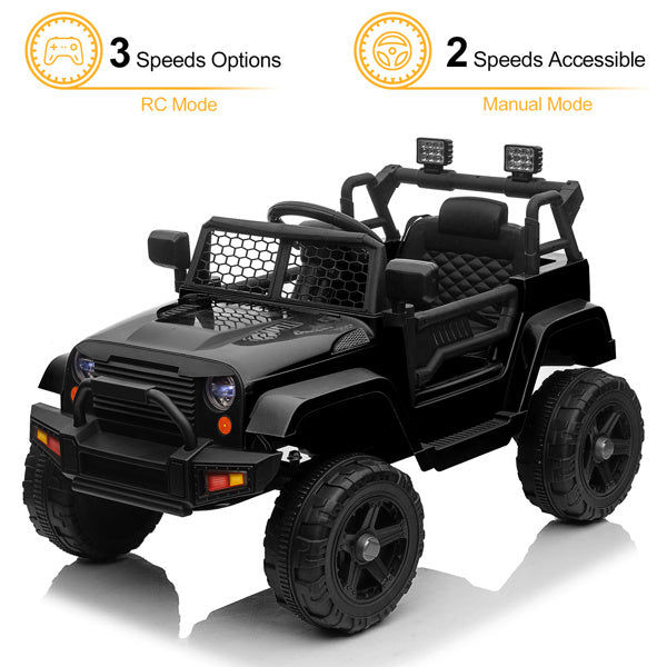 Dual Drive 12V 4.5A.h with 2.4G Remote Control Jeep Black