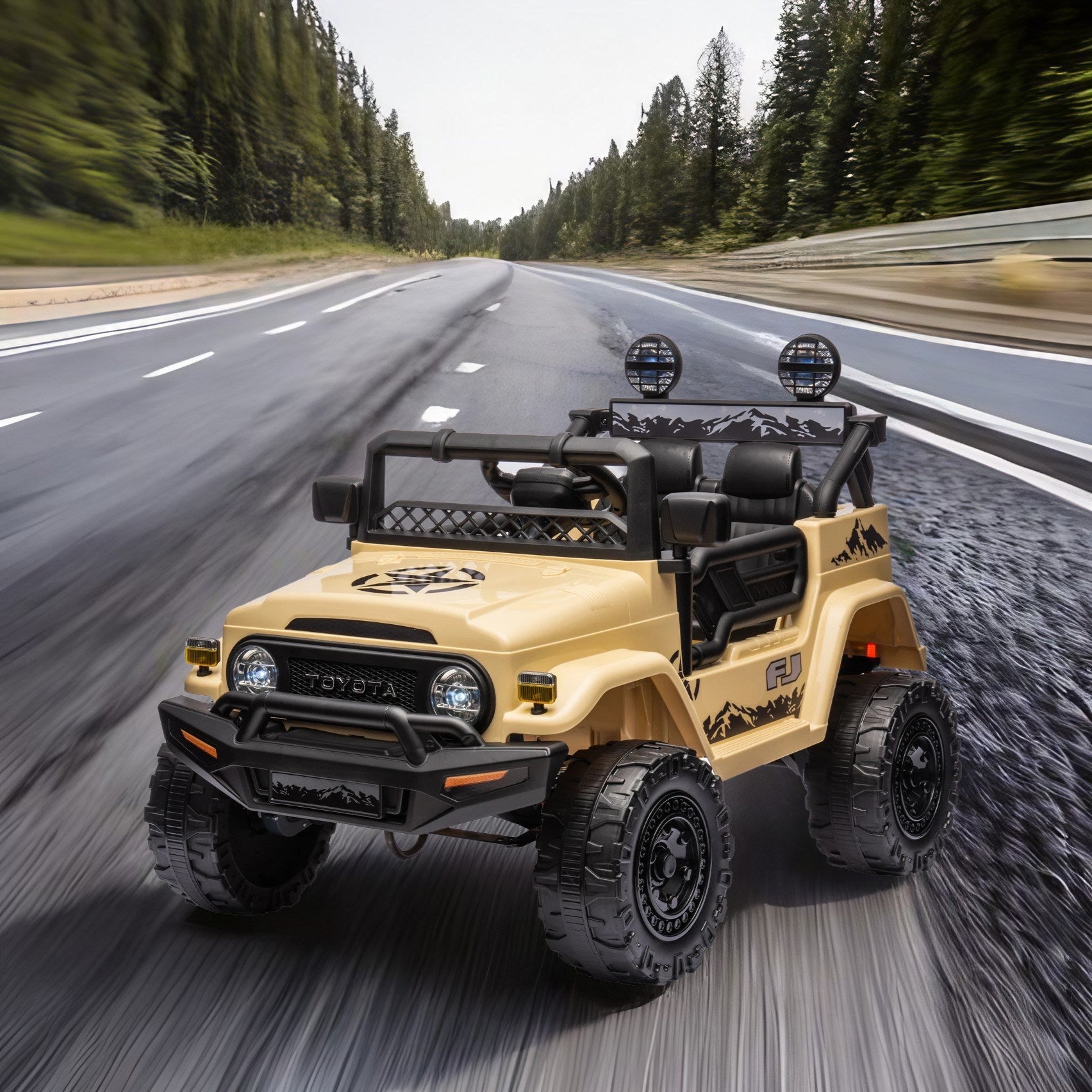 Toyota FJ Cruiser 12V Kids Ride-On Car with Remote Control