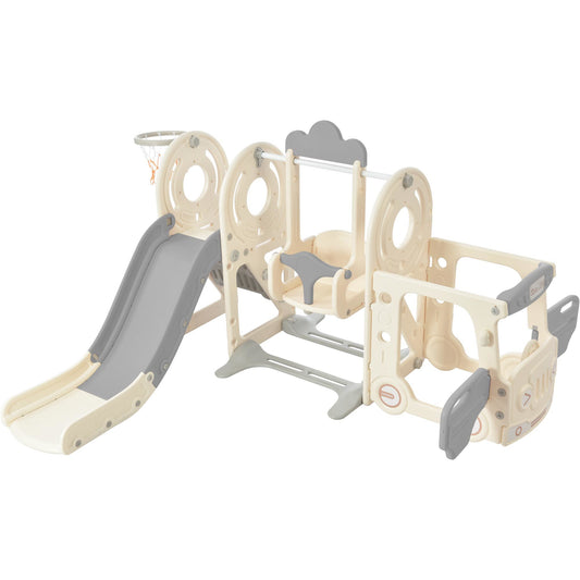 Kids' Gray Bus Play Structure