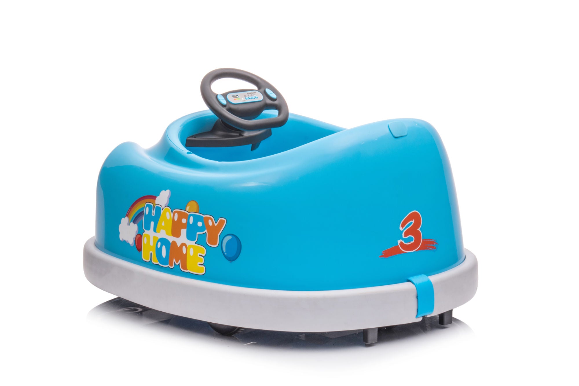 12V Bumper Car for Kids - Electric Car with Music, Rocking Horse Mode, and Anti-Collision Bumper