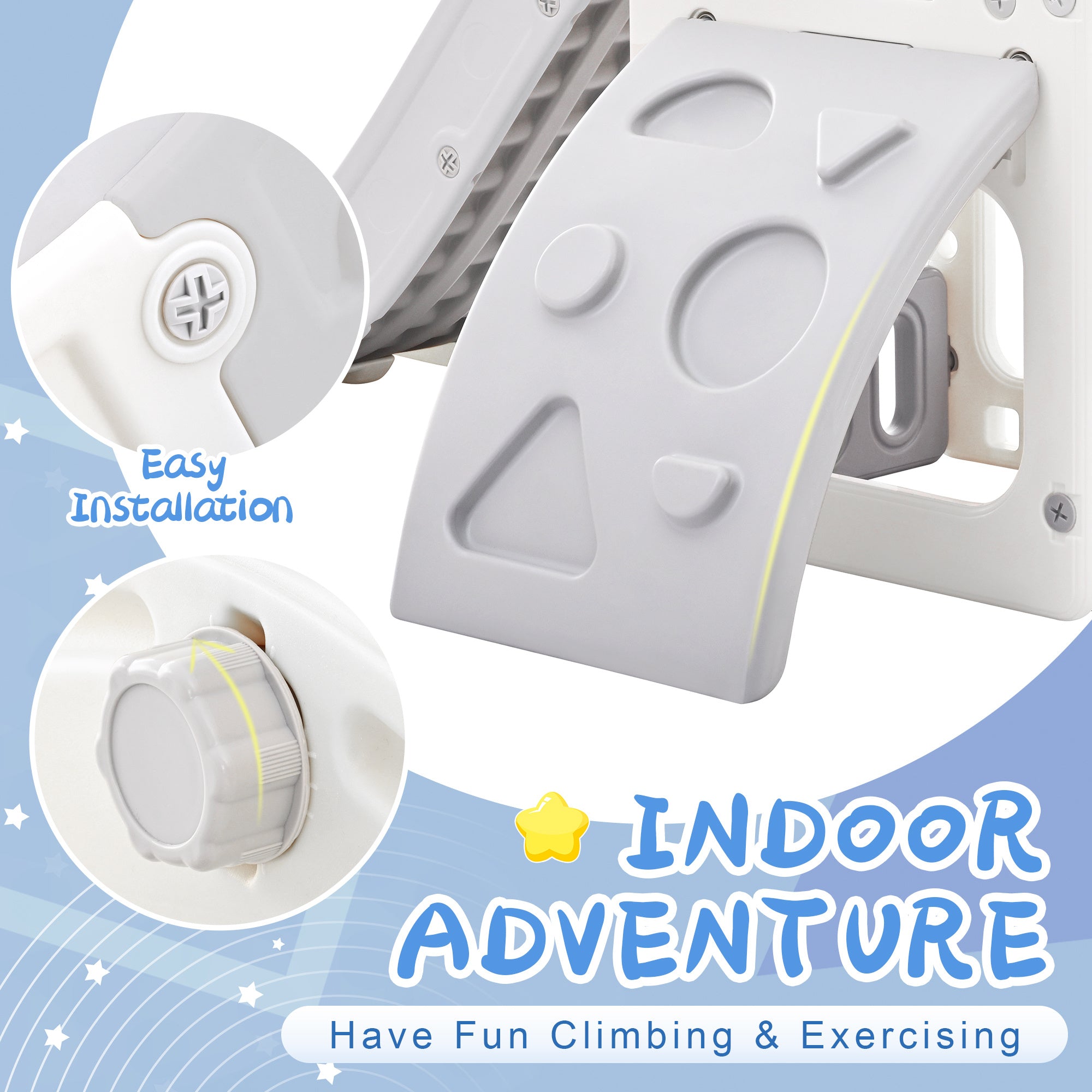 5-in-1 Toddler Playground: Slide, Swing