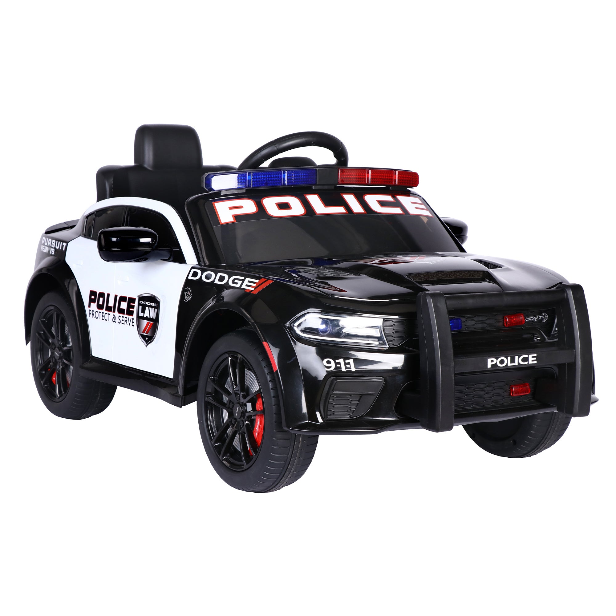 Dodge Charger 12V Kids Ride-On Police Car with Remote Control
