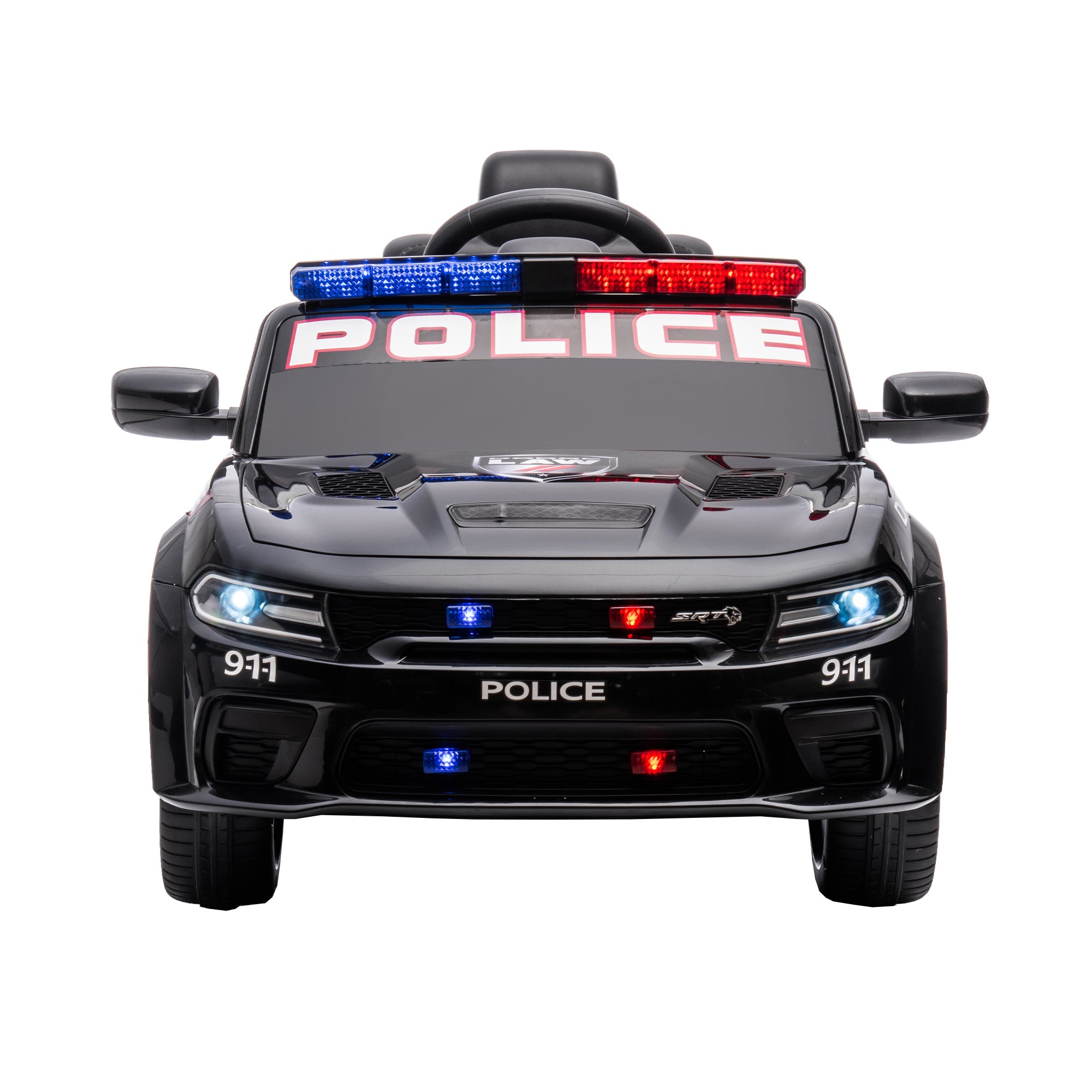 Dodge Charger 12V Kids Ride-On Police Car with Remote Control