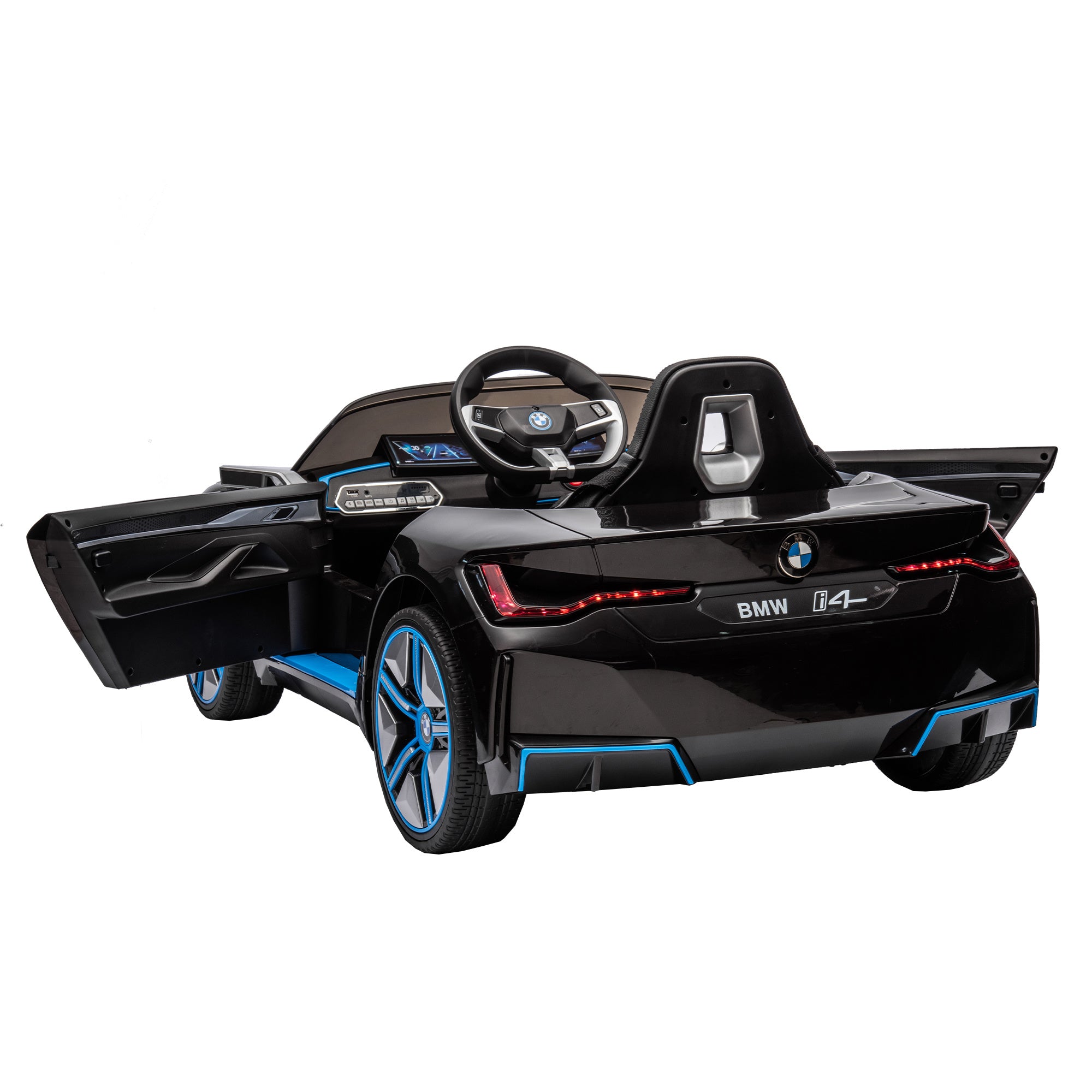 BMW I4 12V Kids Ride-On Car with Remote Control (black)