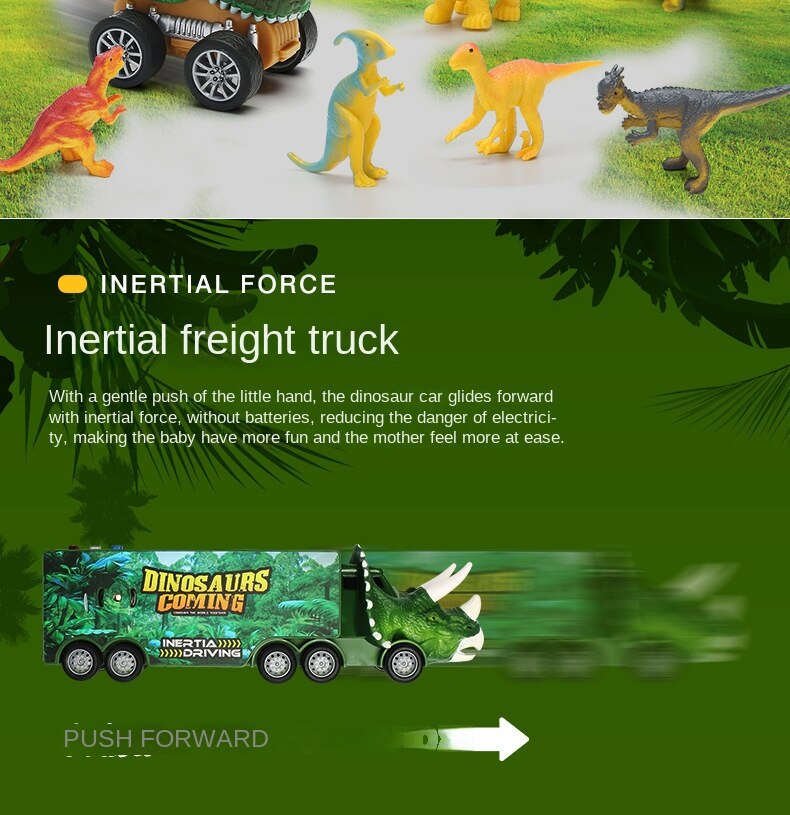 Dinosaur Toy Car with Lights