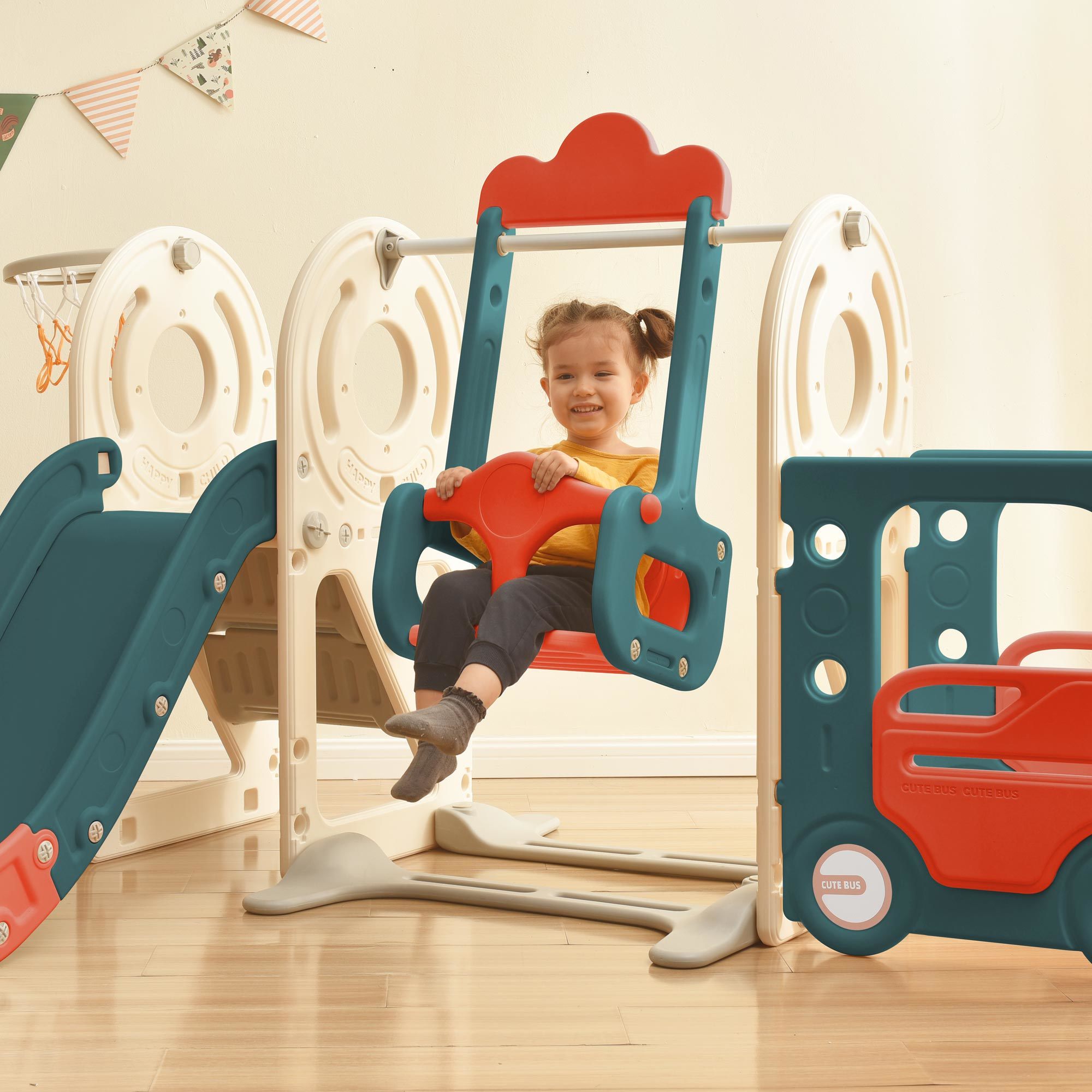 Red Bus Play Structure