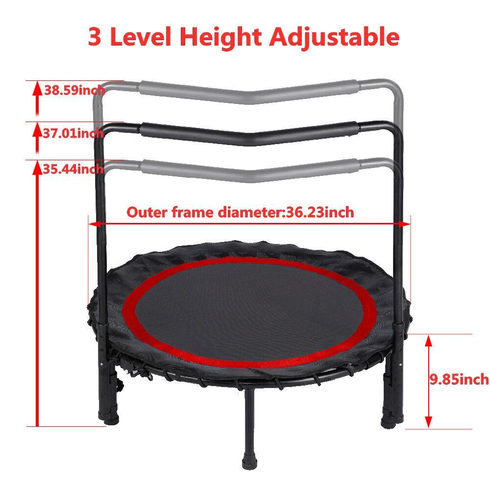 36" Foldable Fitness Trampoline for Kids