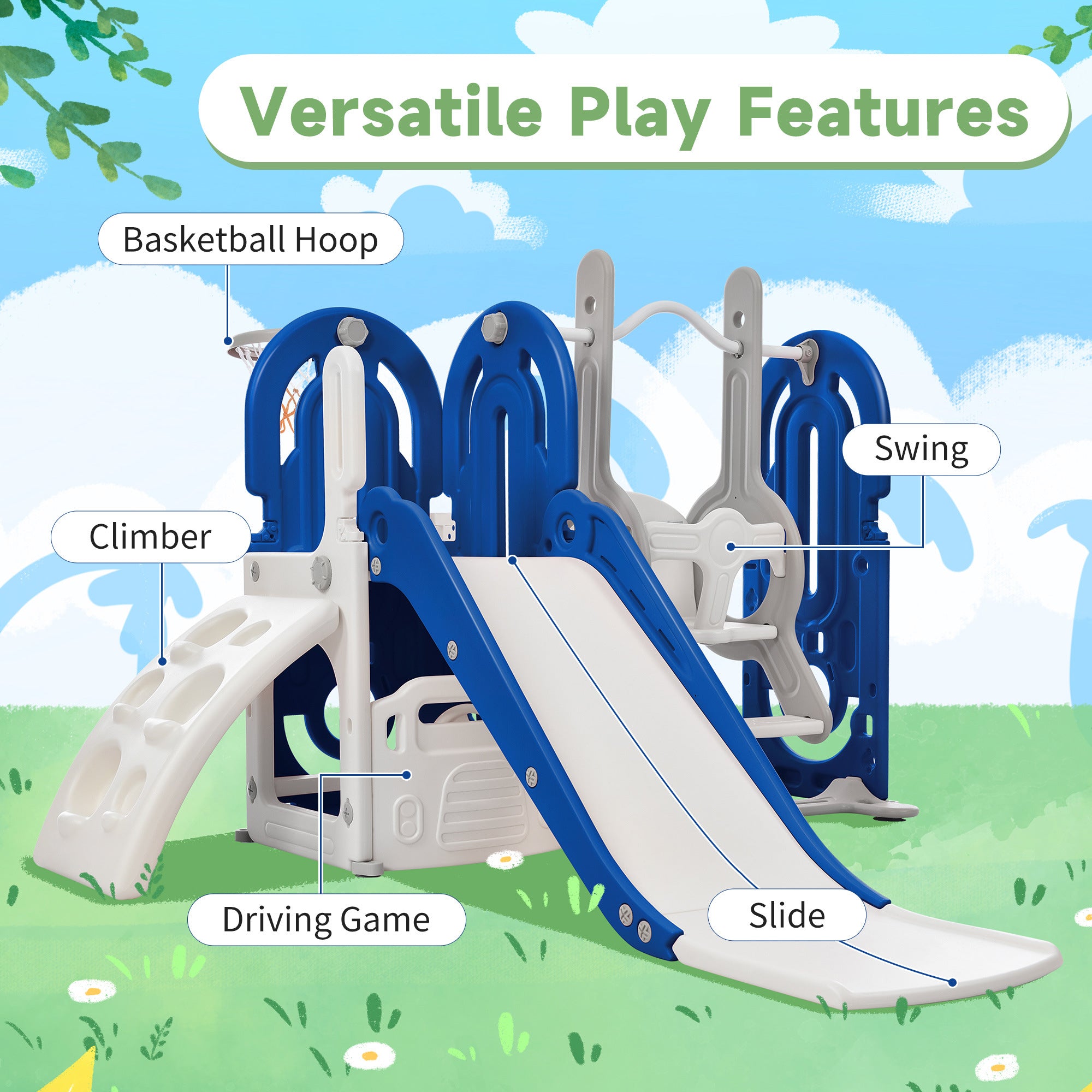 5-in-1 Toddler Playground