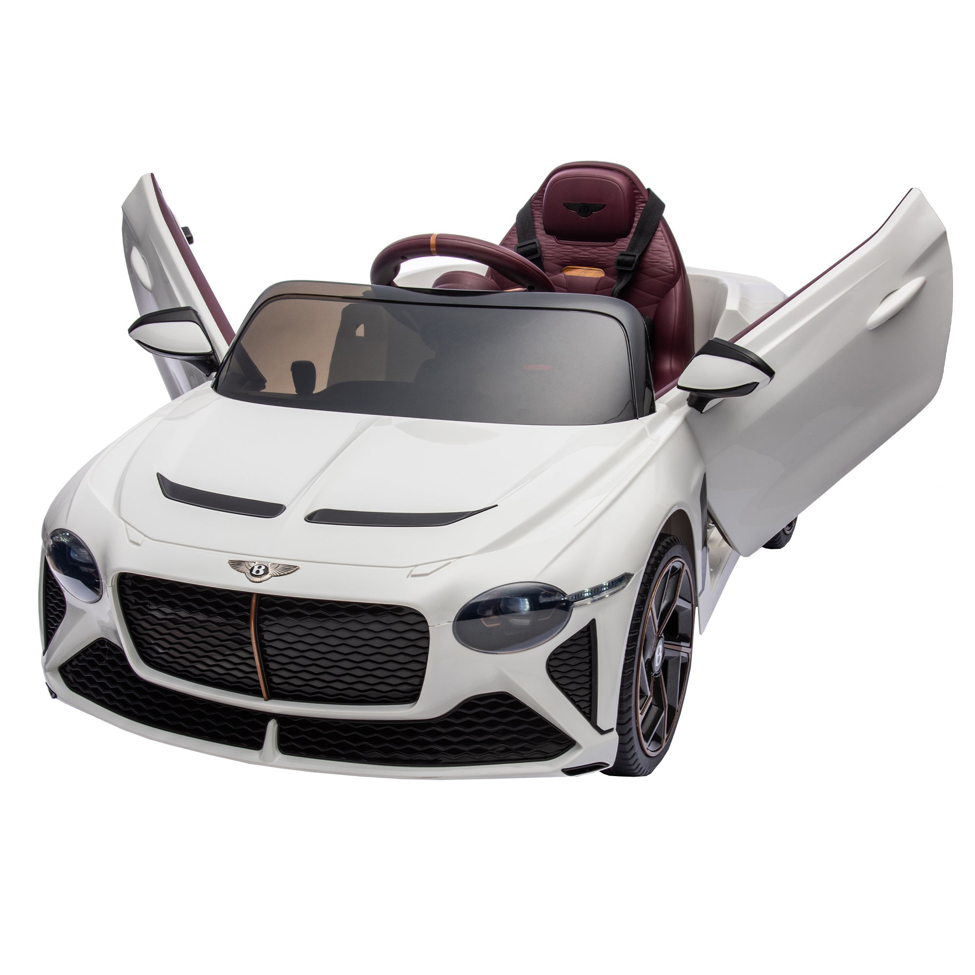 Bentley Mulsanne 12V Kids Ride-On Car with Remote Control (white)