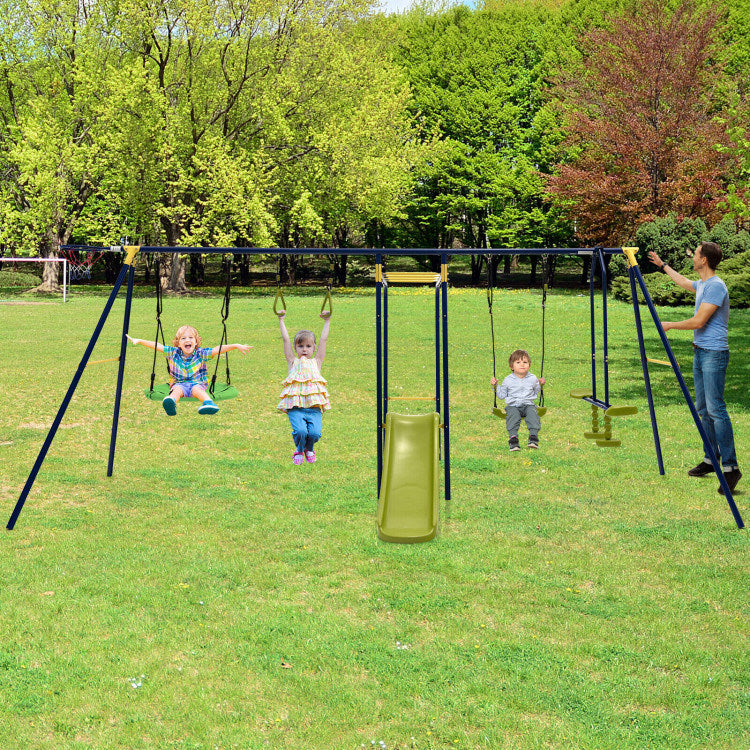 7-in-1 Stable A-shaped Swing Set