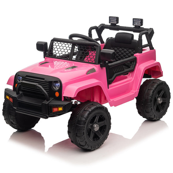 Dual Drive 12V 4.5A.h with 2.4G Remote Control Jeep Pink