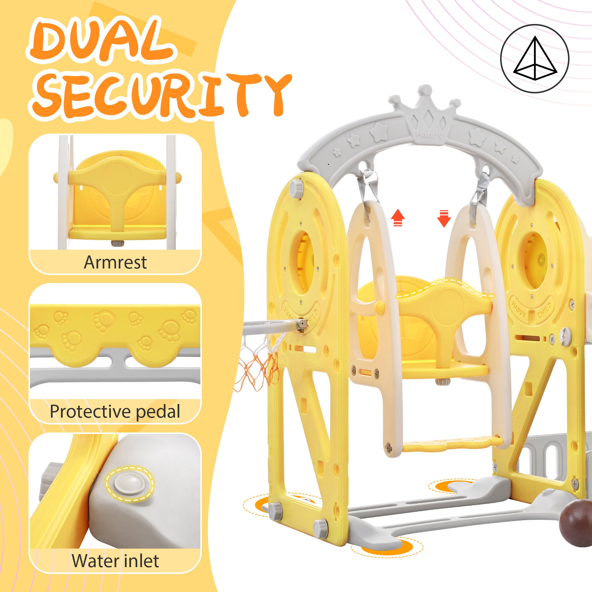 5-in-1 Toddler Playground with Slide