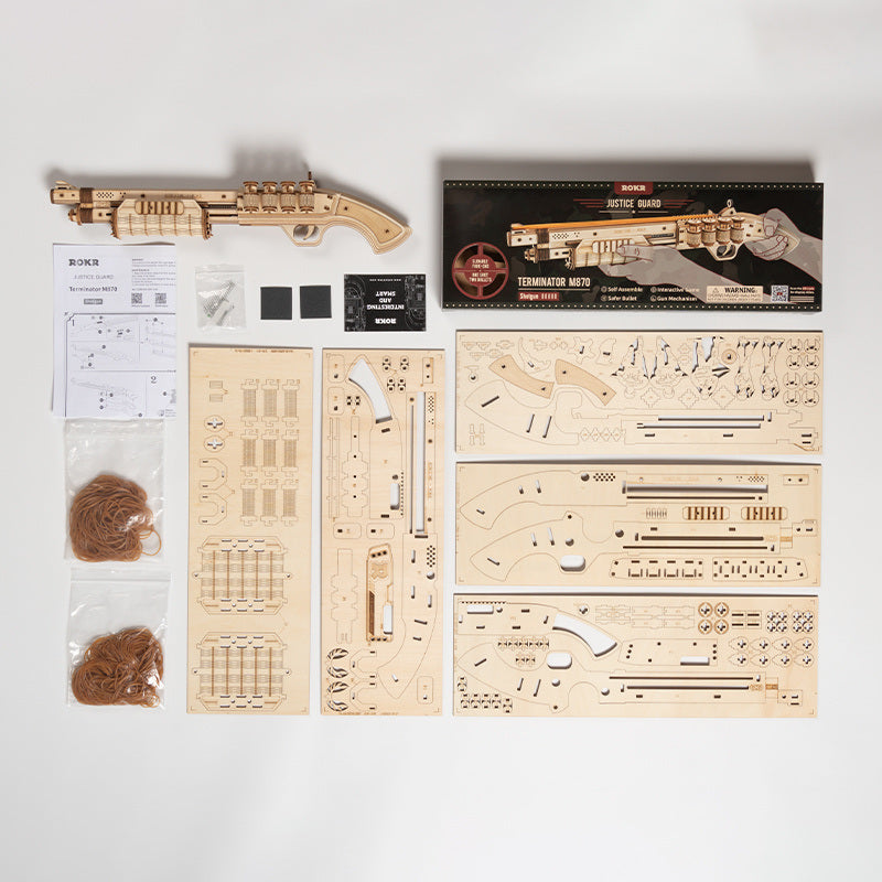 ROKR Wooden Shotgun Puzzle Kit
