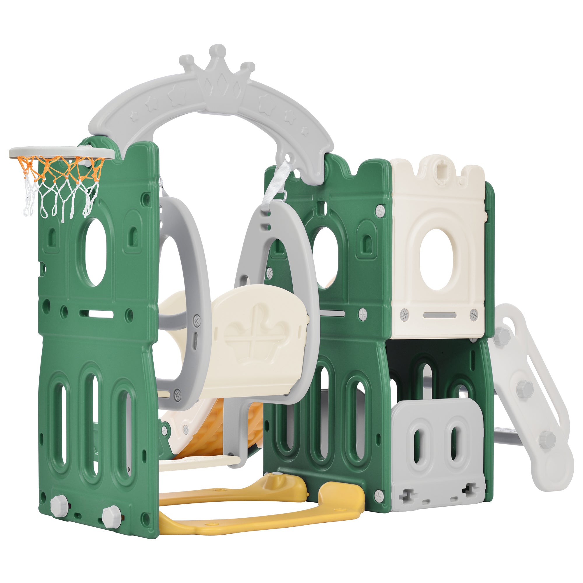5-in-1 Toddler Playset with Hoop (Green)
