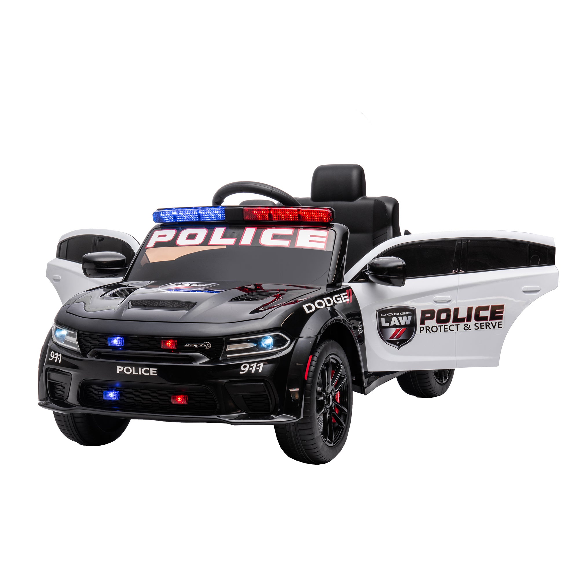 Dodge Charger 12V Kids Ride-On Police Car with Remote Control