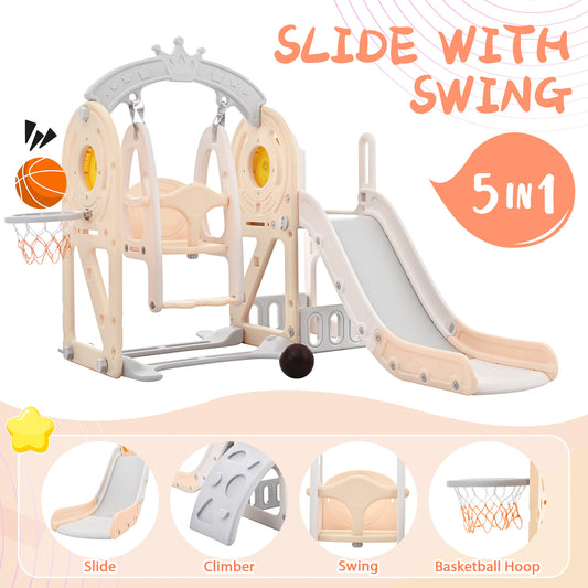 5-in-1 Toddler Playground with Slide