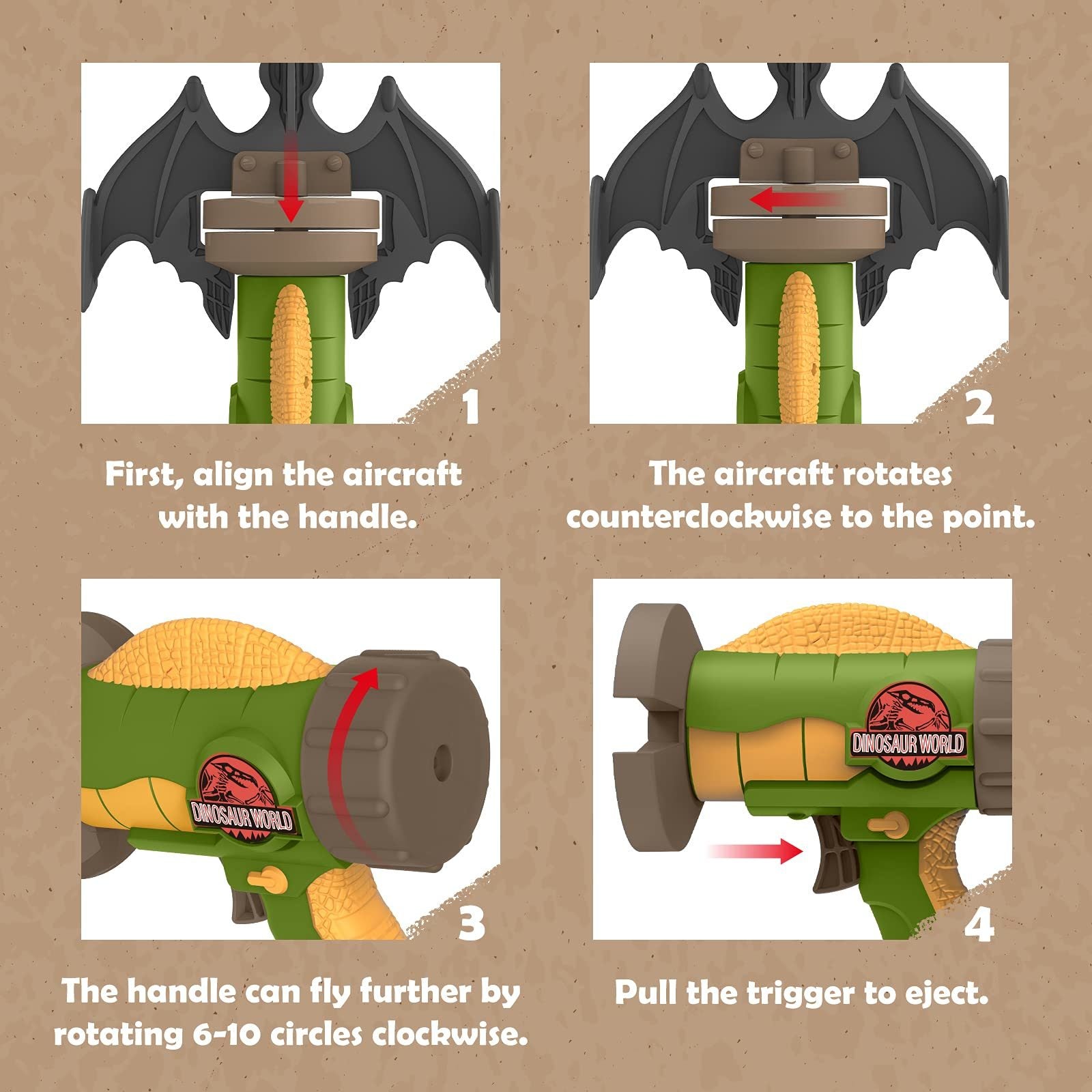 Dinosaur Airplane Launcher Game