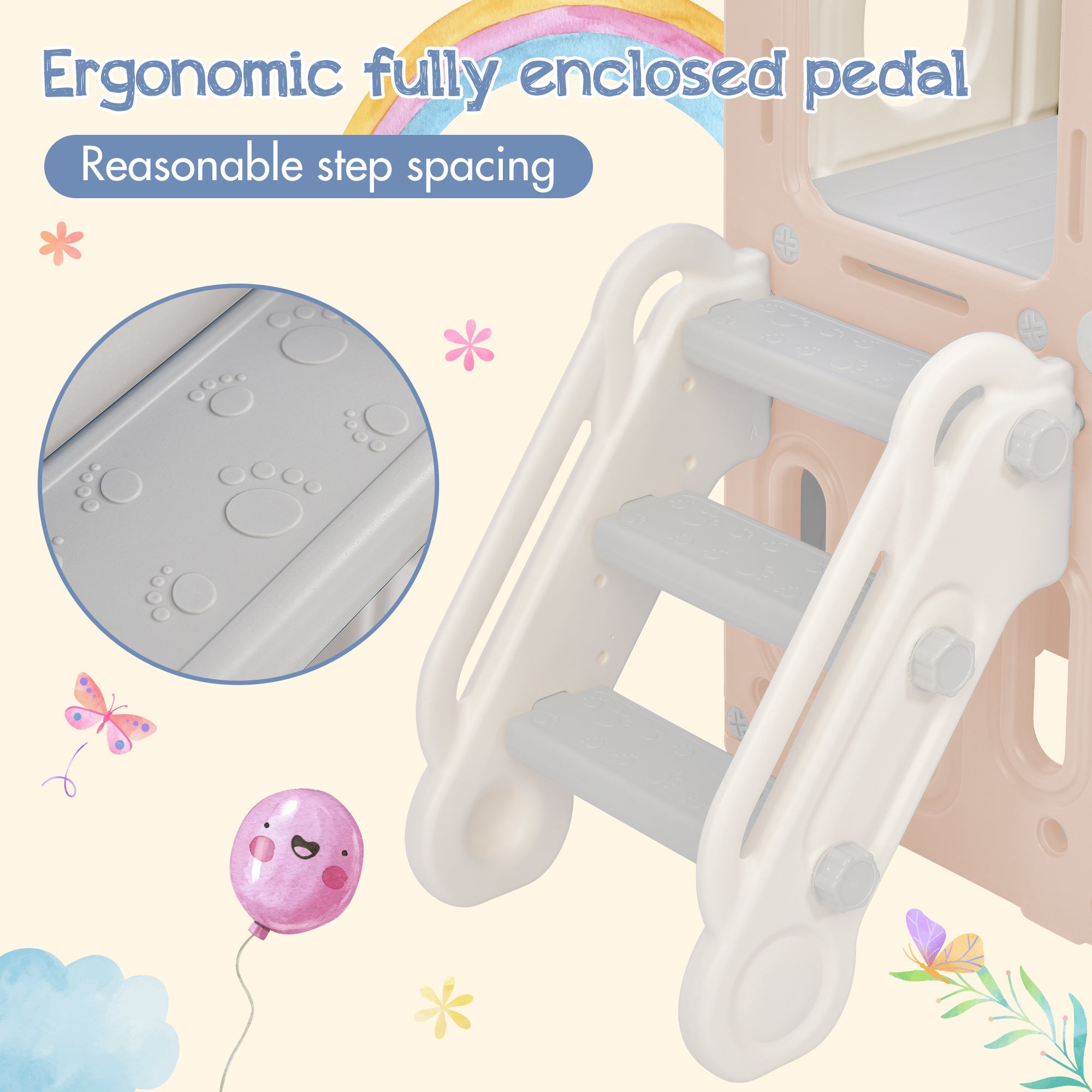 5-in-1 Toddler Slide and Swing Set