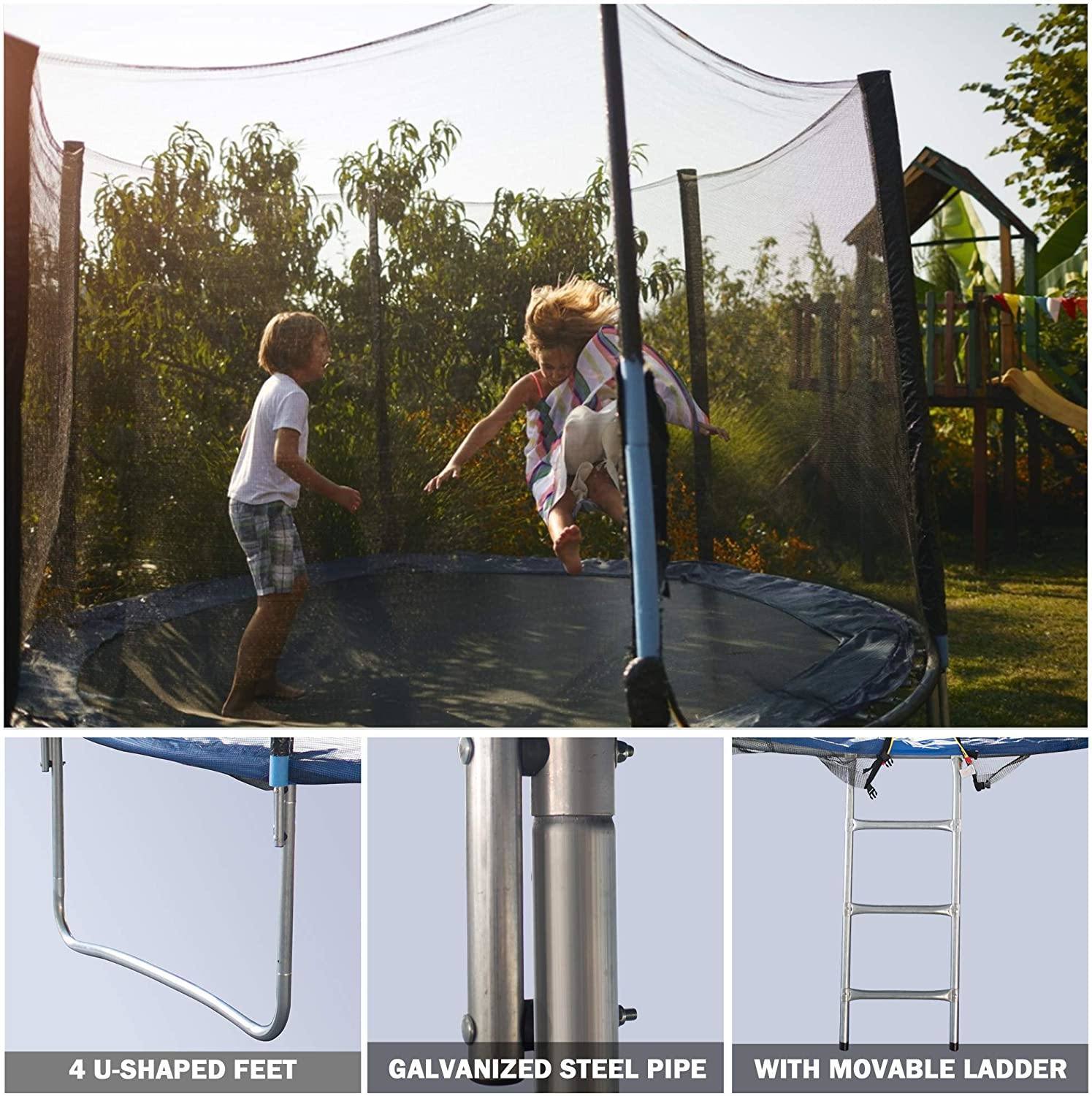 12FT Outdoor Trampoline with Accessories