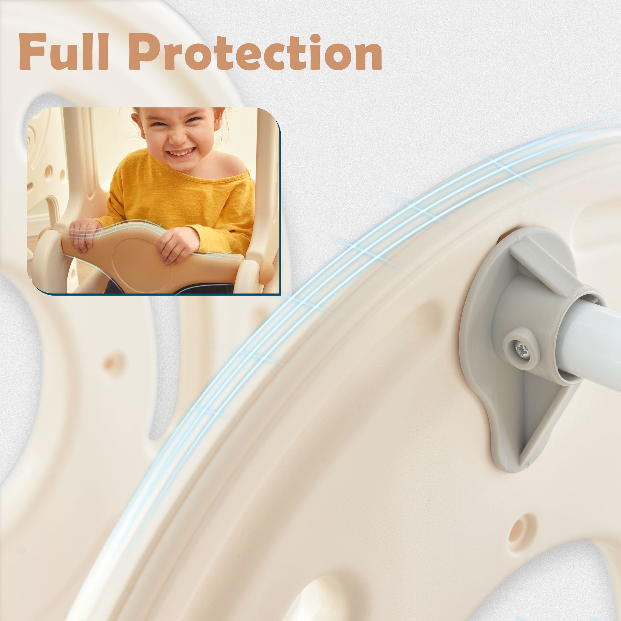 Kids' Beige Bus Play Structure