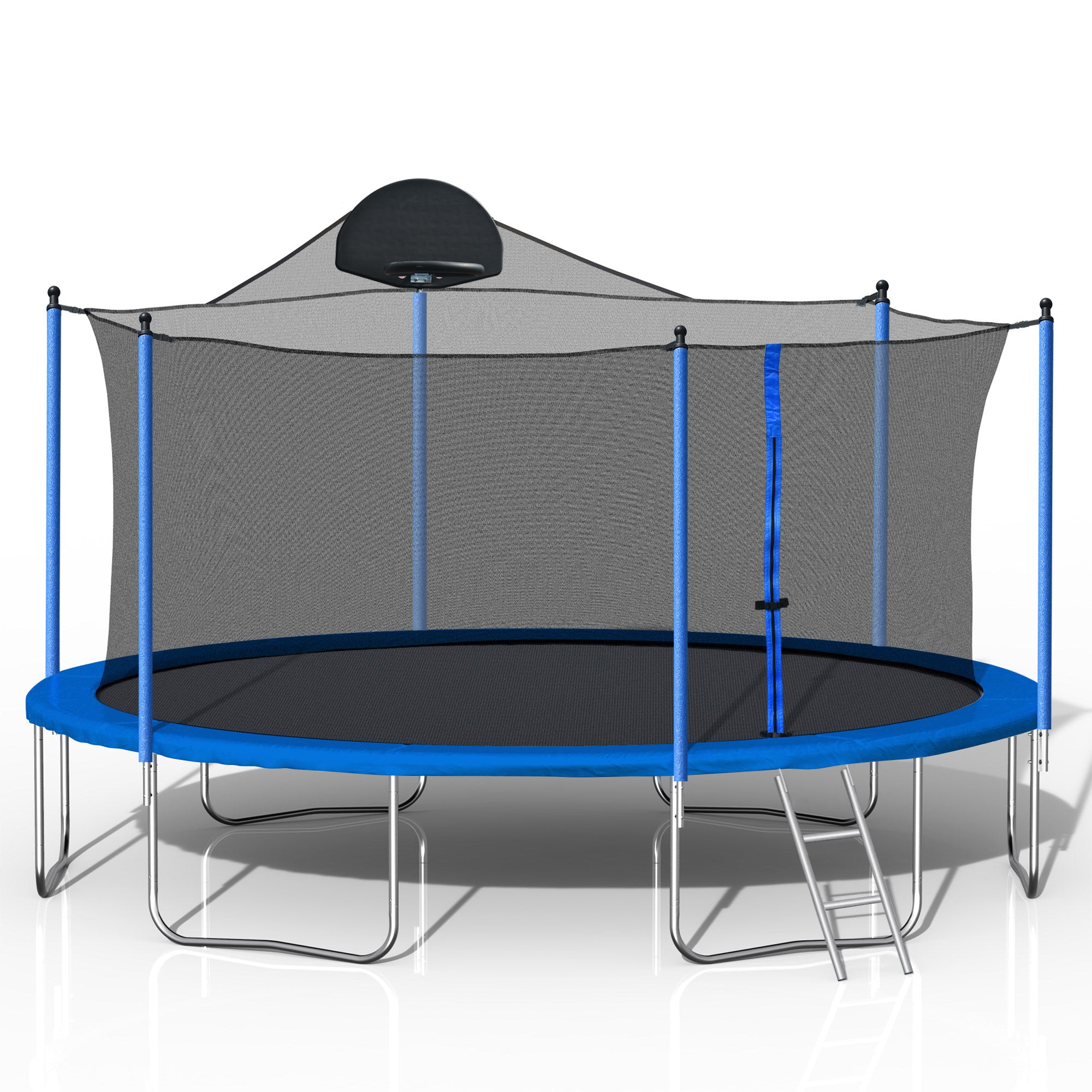 14FT Trampoline with Basketball Hoop