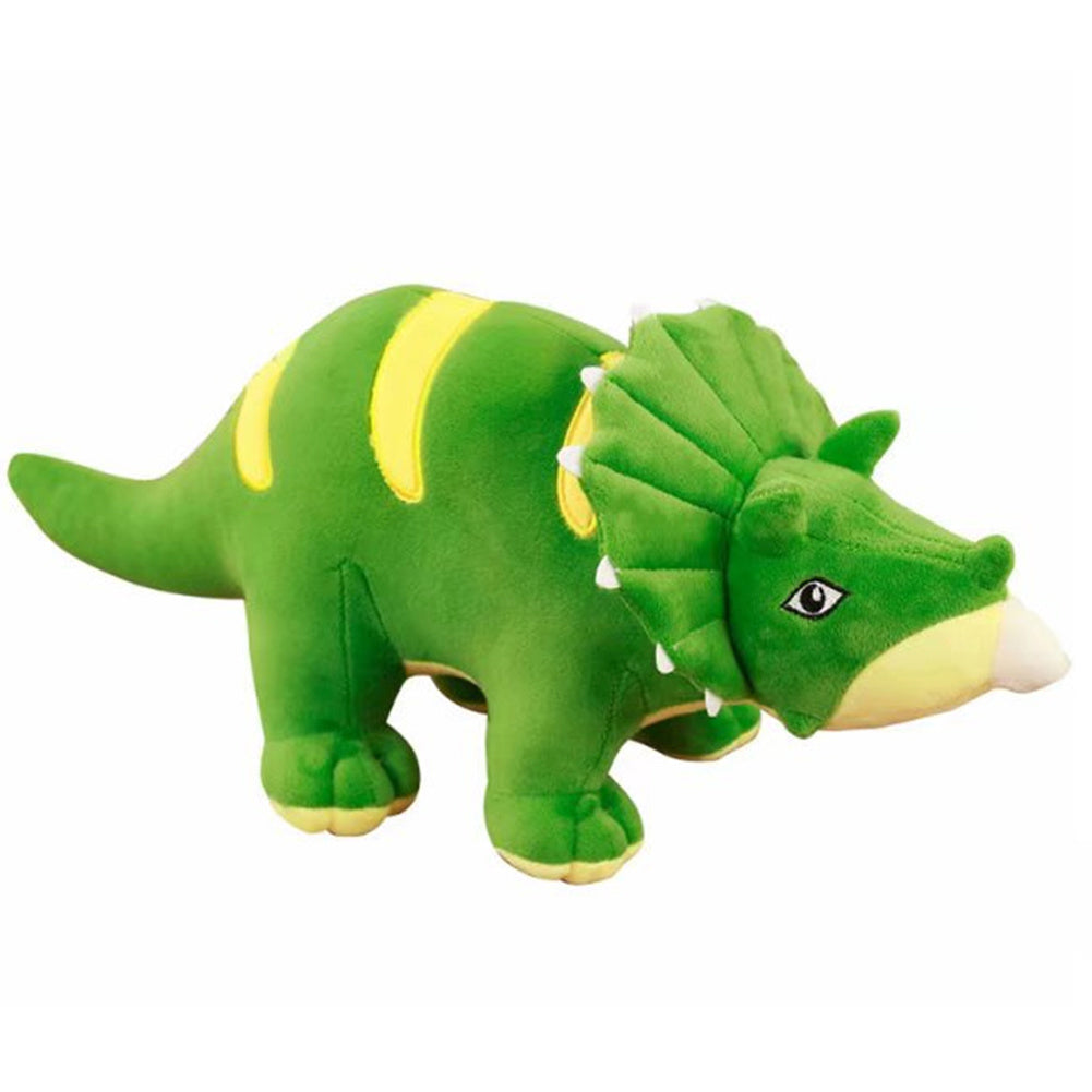 Green Triceratops Plush Dinosaur Toy