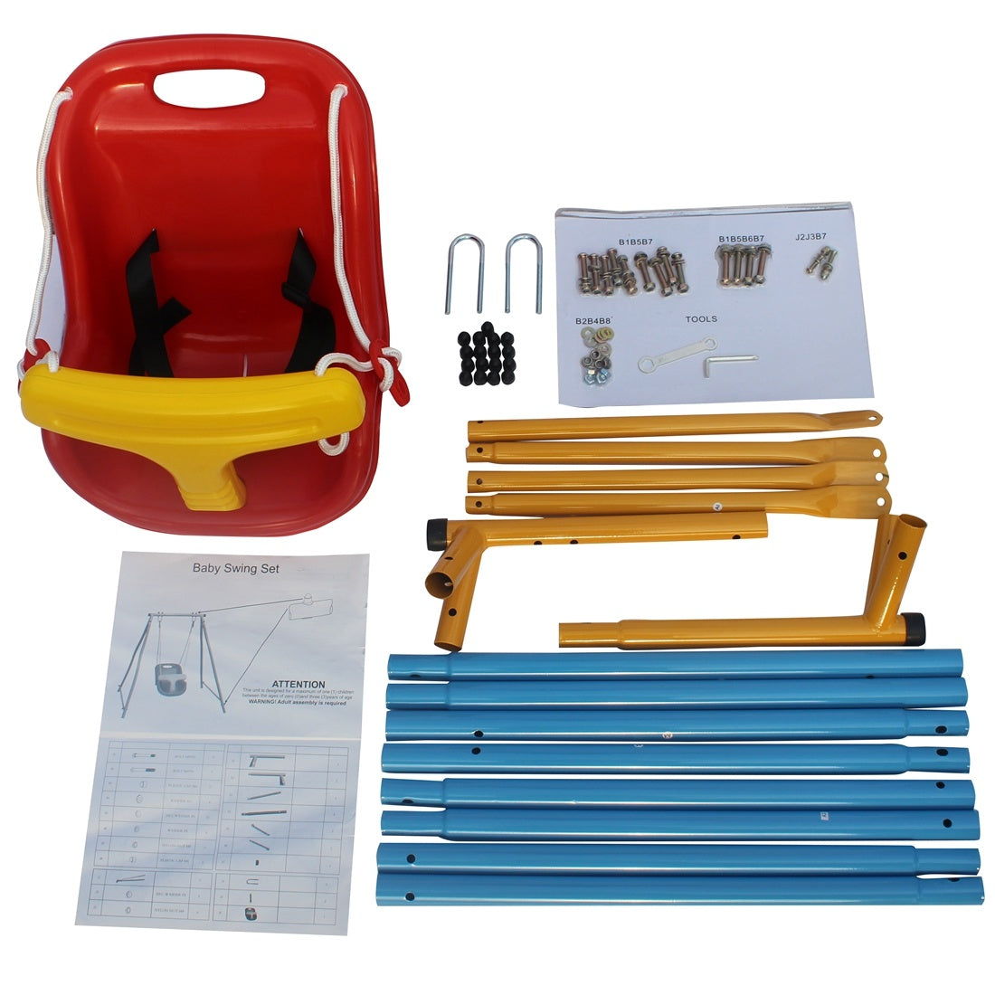 Metal Swing Set for Toddlers