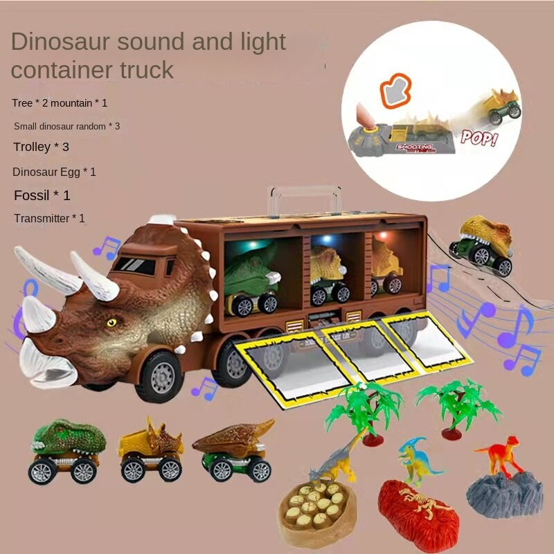 Dinosaur Toy Car with Lights