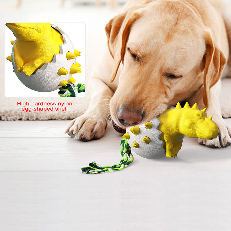 Dinosaur Egg Dog Toothbrush Toy