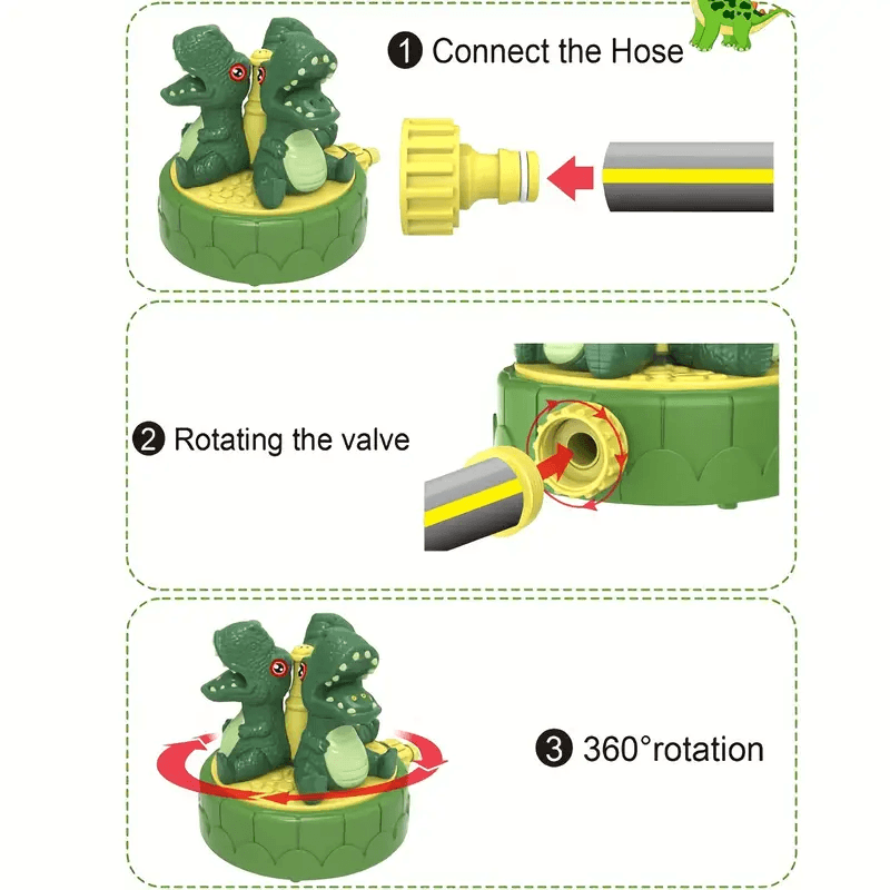 Rotatable Dinosaur Sprinkler Set
