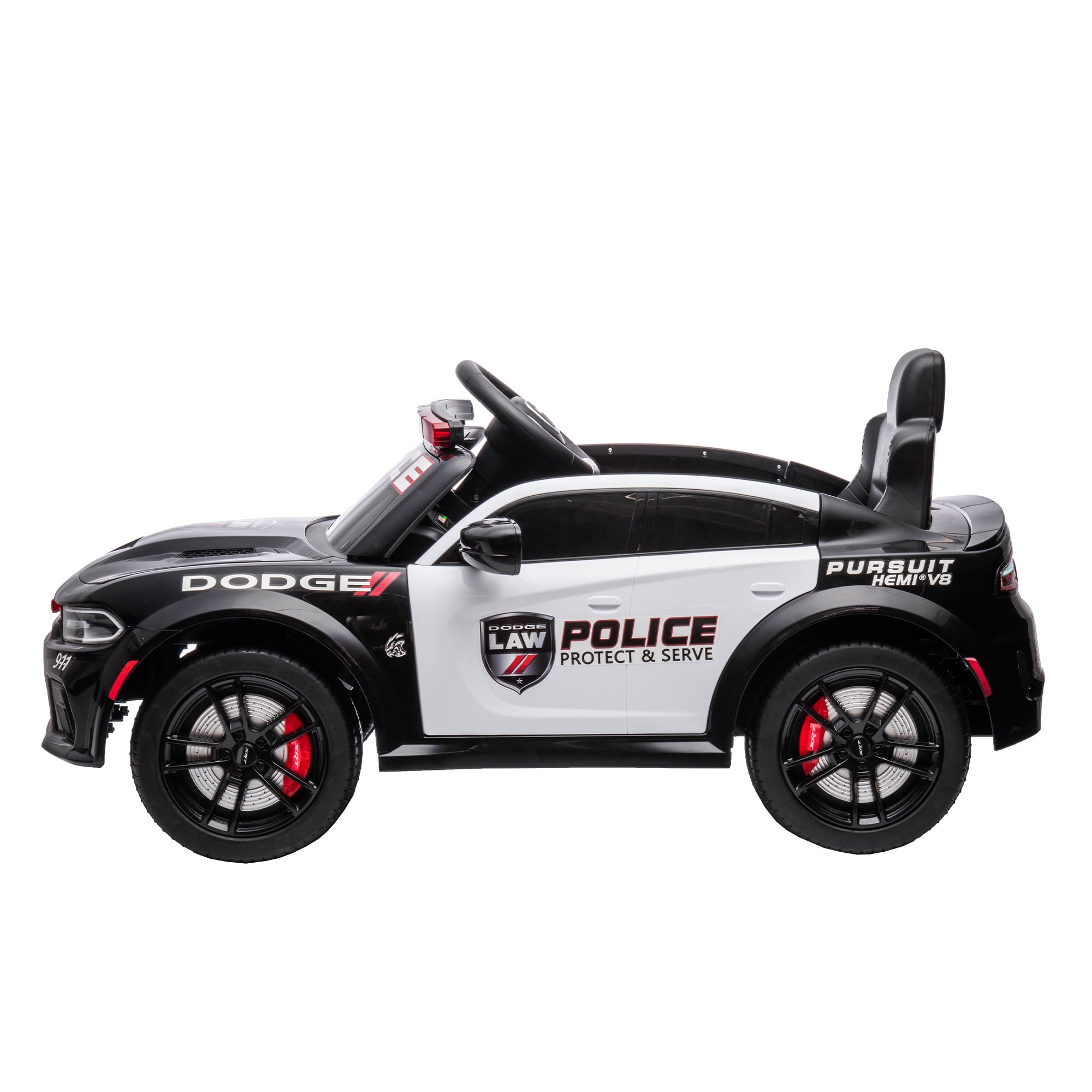Dodge Charger 12V Kids Ride-On Police Car with Remote Control