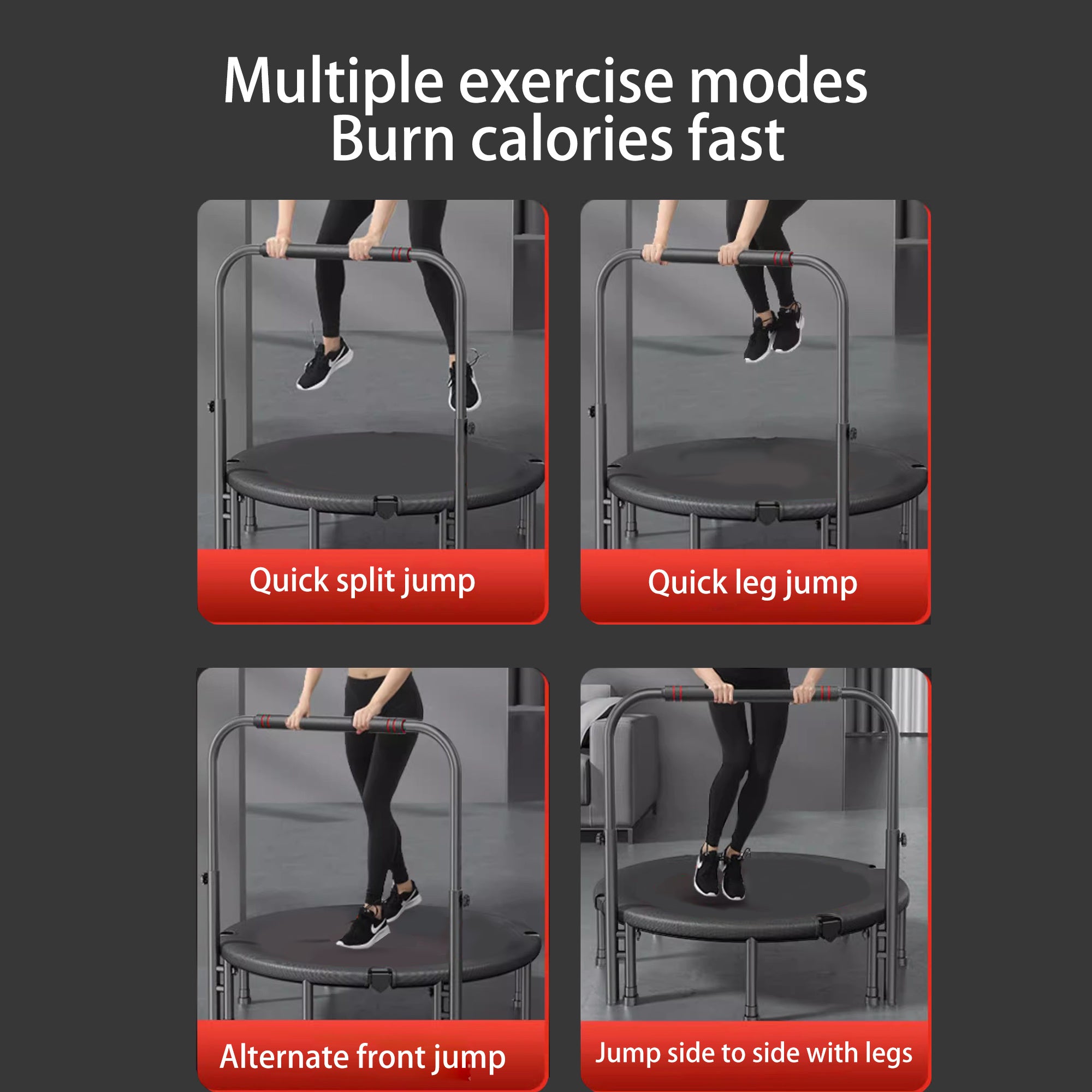 40-Inch Mini Exercise Trampoline (Black)