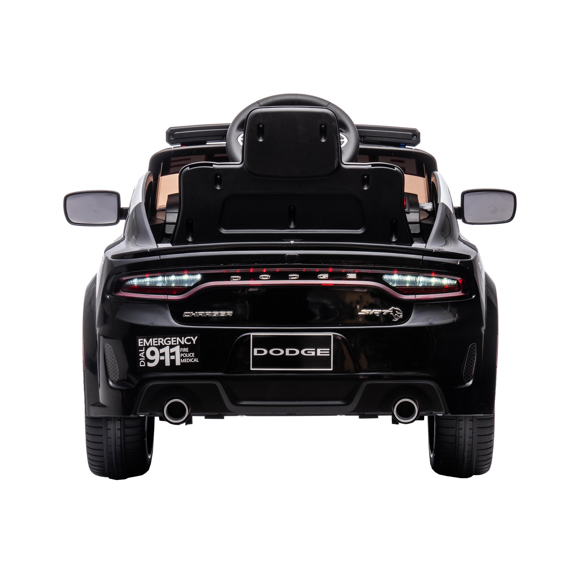 Dodge Charger 12V Kids Ride-On Police Car with Remote Control