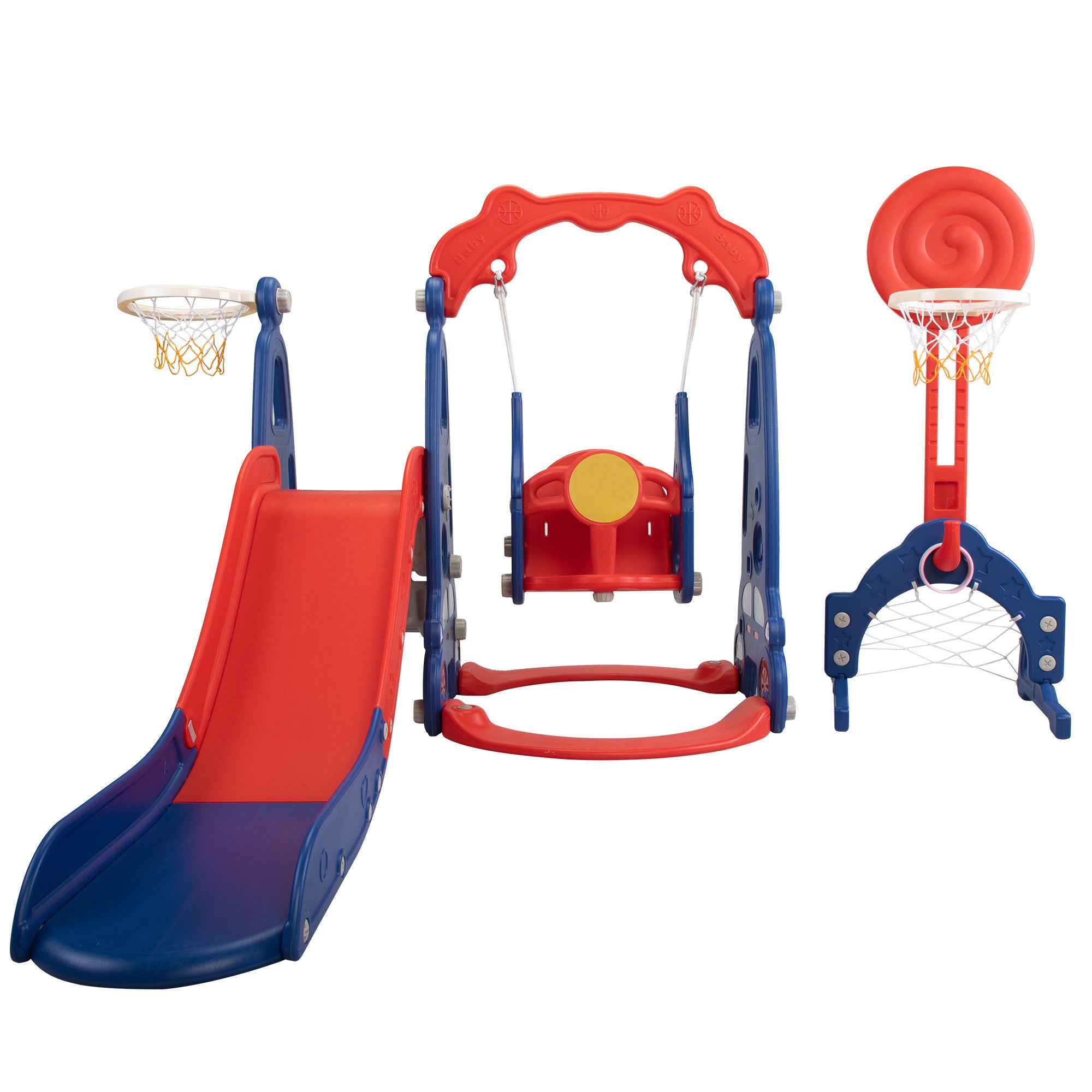 5-in-1 Slide and Swing Playset