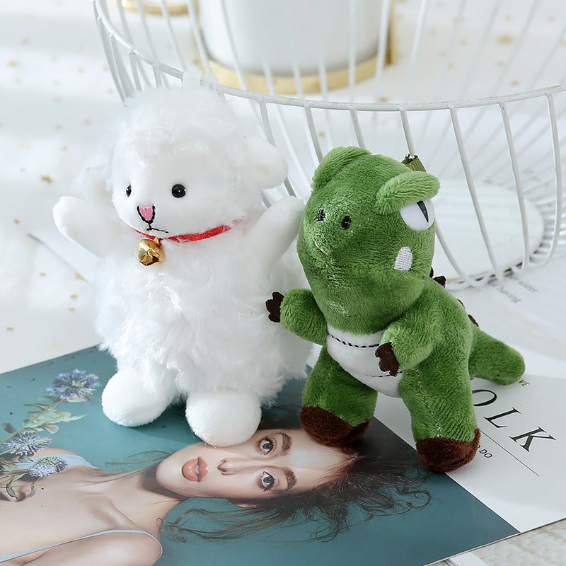 2 Cute Sheep Dinosaur Plush Toys