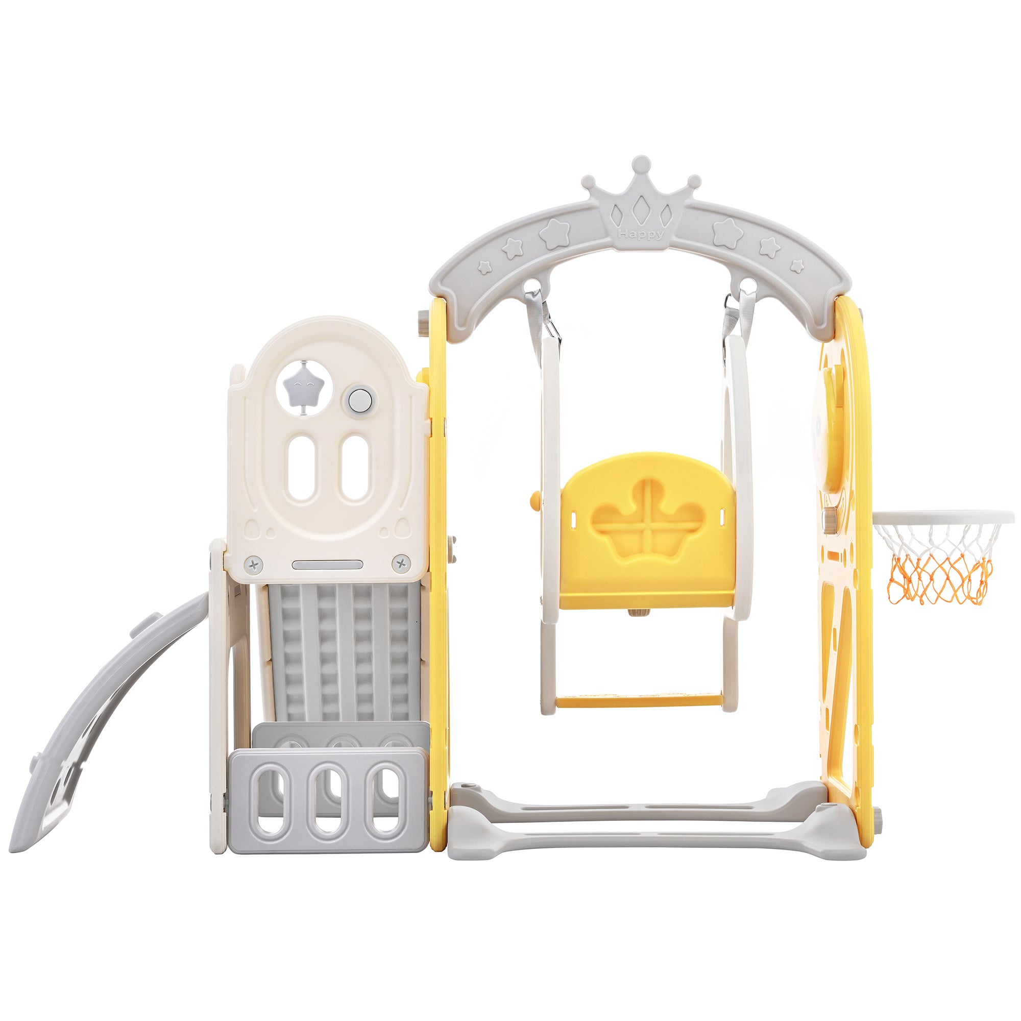 5-in-1 Toddler Playground Set (Yellow)