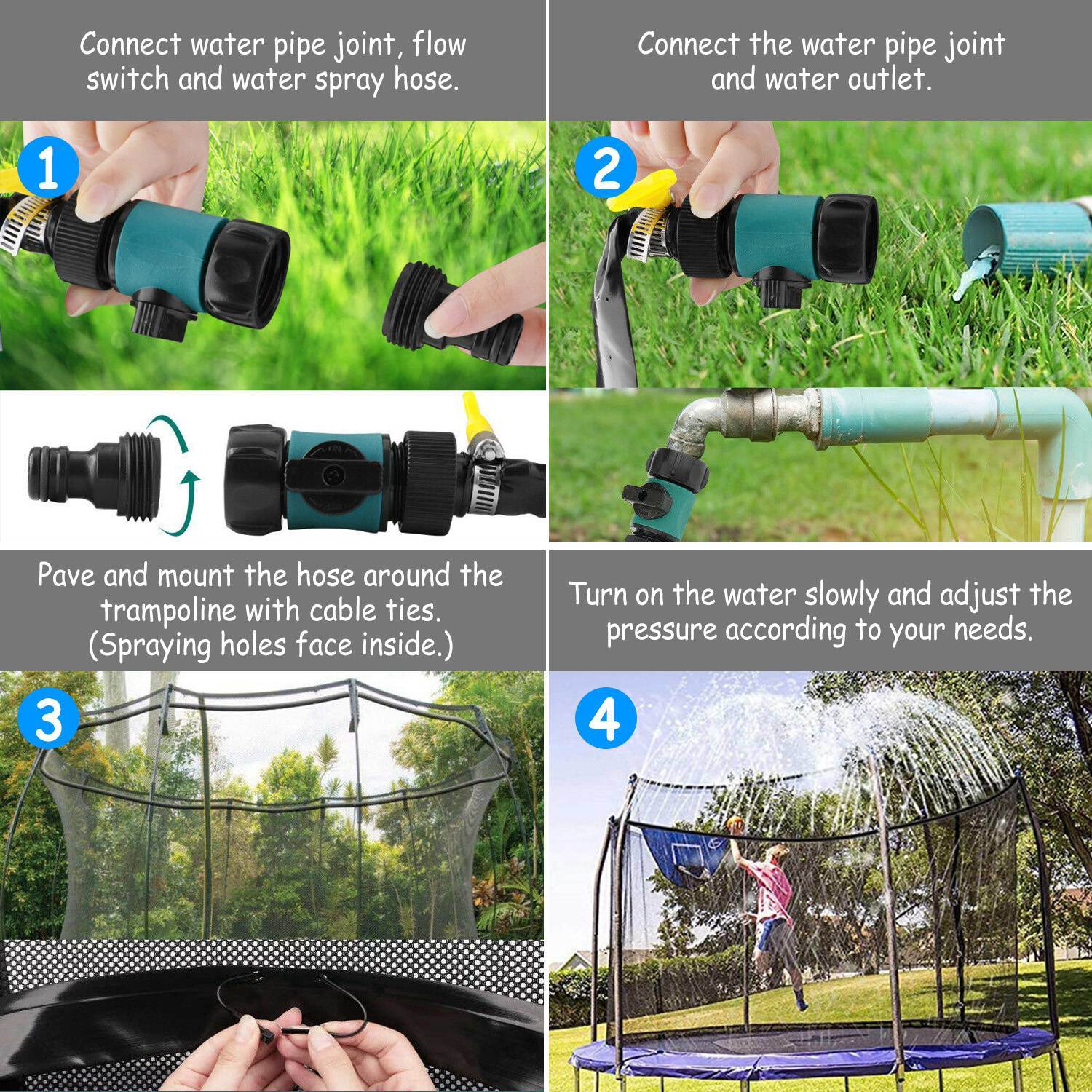 Kids Trampoline Sprinkler