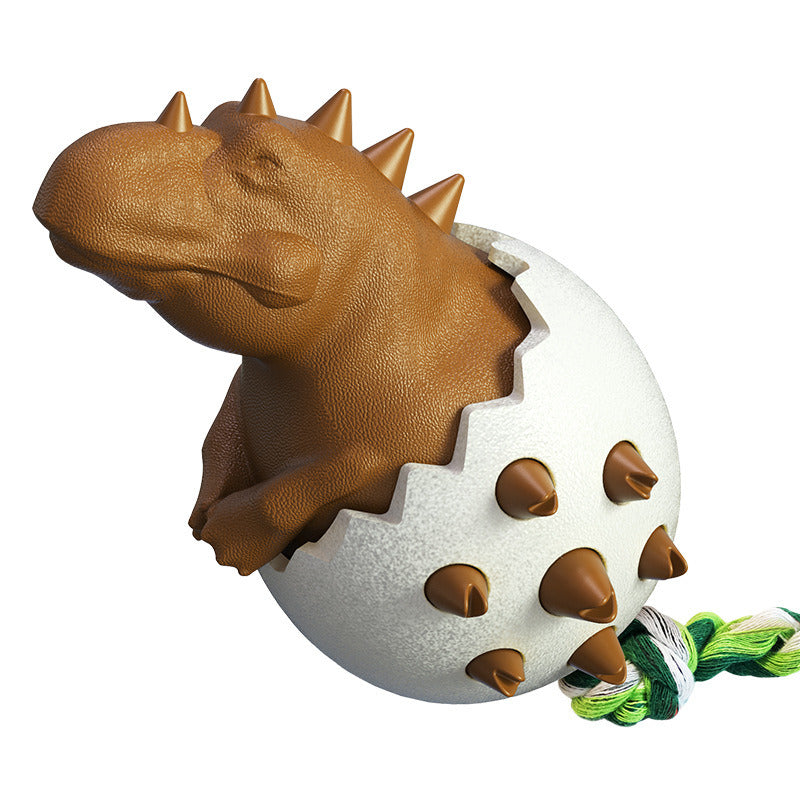 Dinosaur Egg Dog Toothbrush Toy