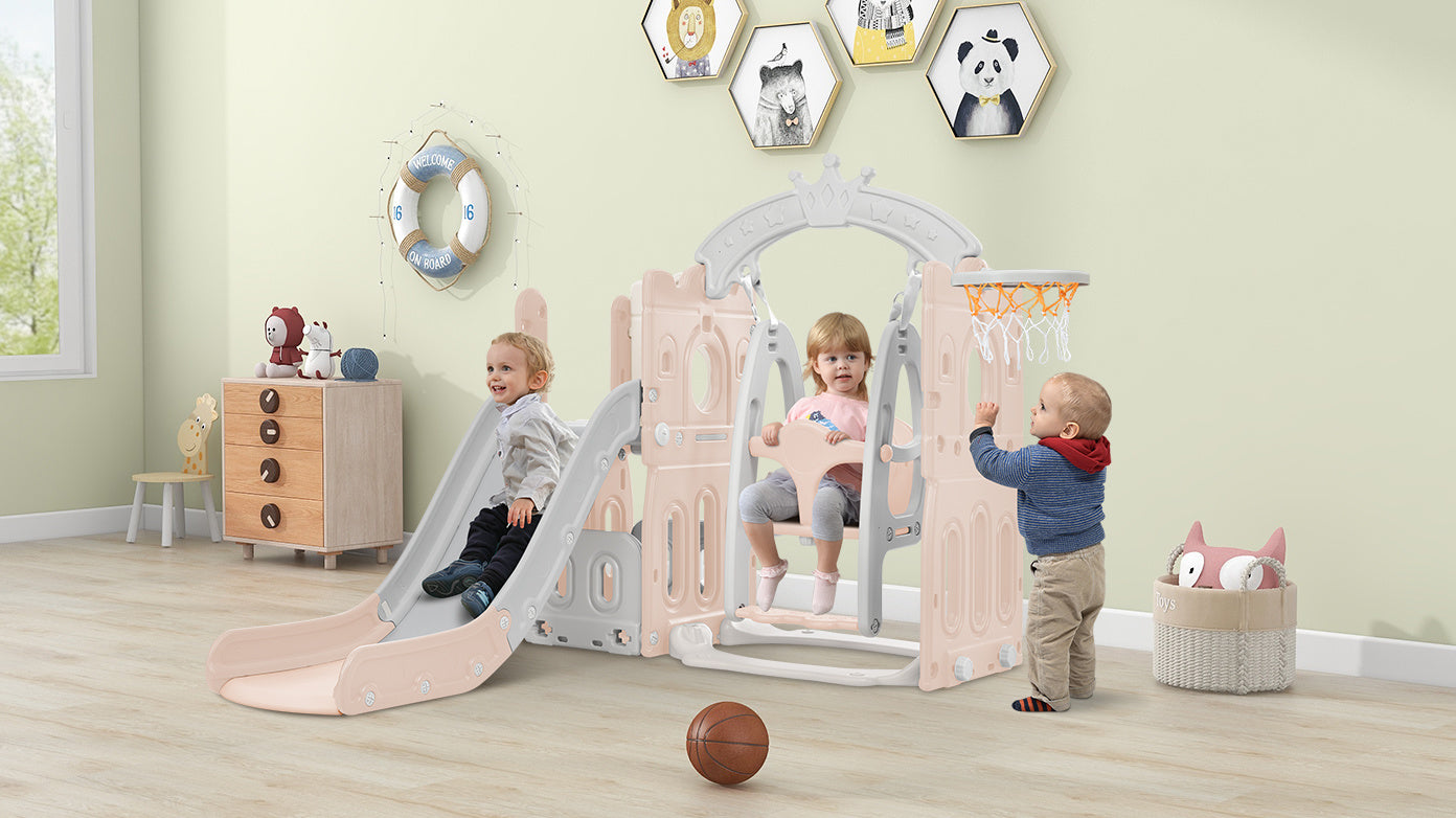 5-in-1 Toddler Slide and Swing Set